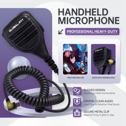 global-ptt Handheld Remote Speaker Microphone