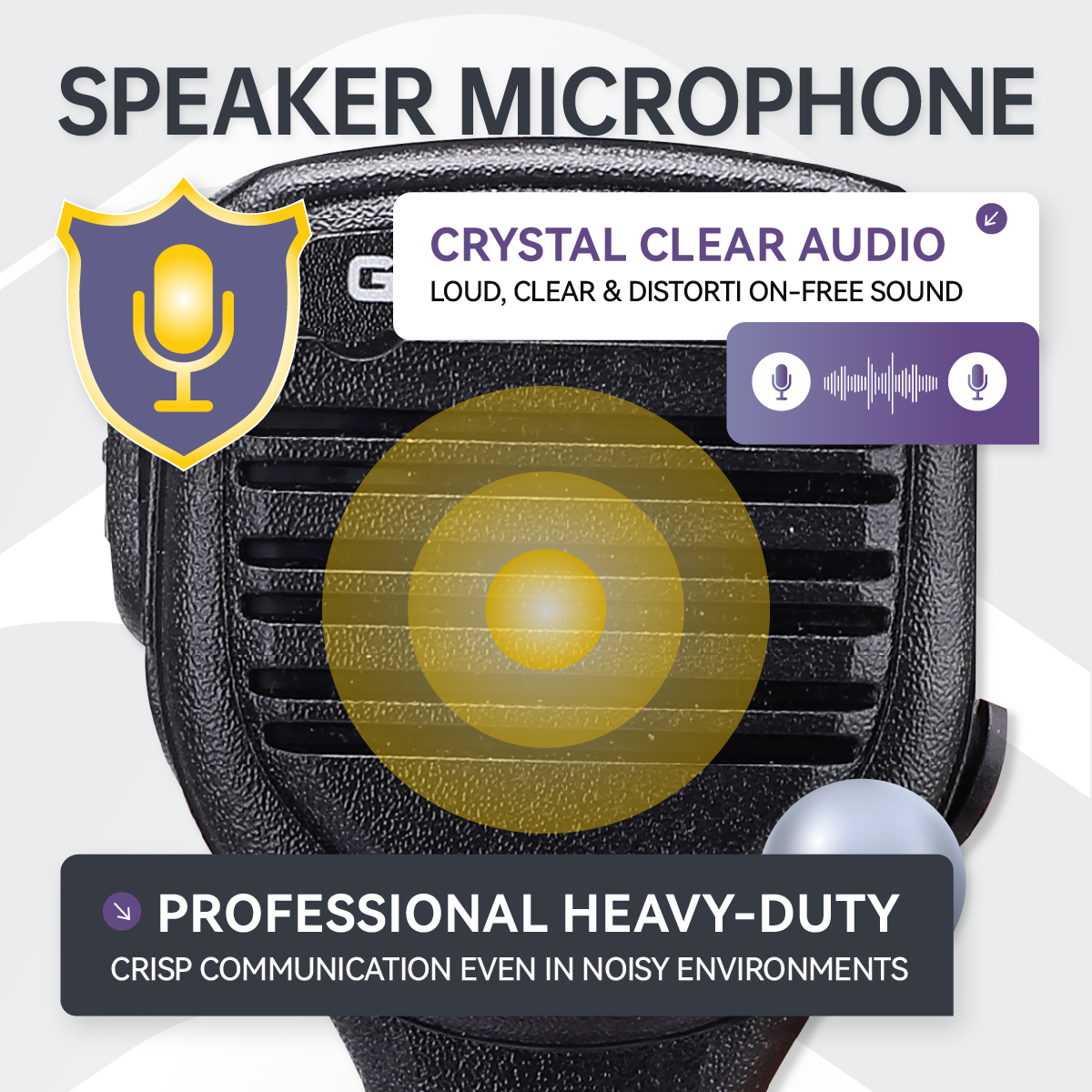 global-ptt Handheld Remote Speaker Microphone
