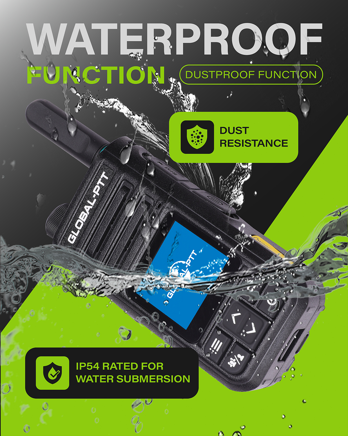 global-ptt G9 Push-to-Talk over Cellular Radio