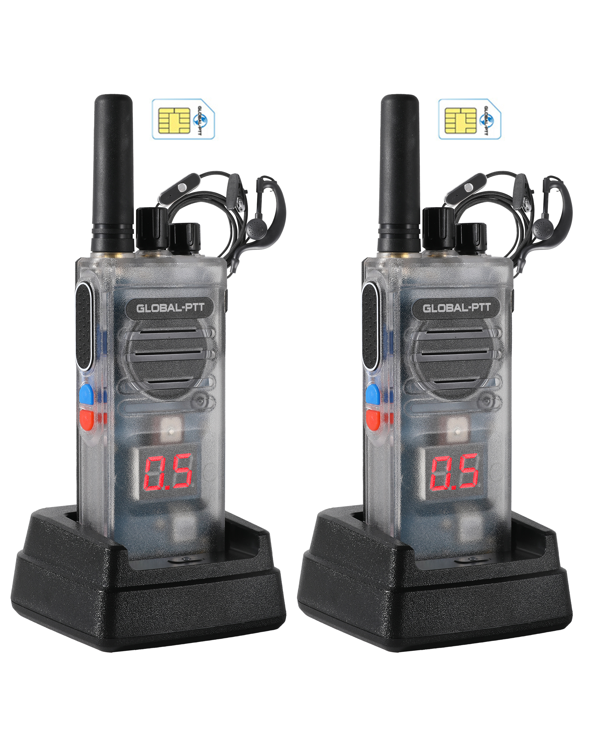 global-ptt G5 Push-to-Talk Over Cellular Radios with Charging Dock