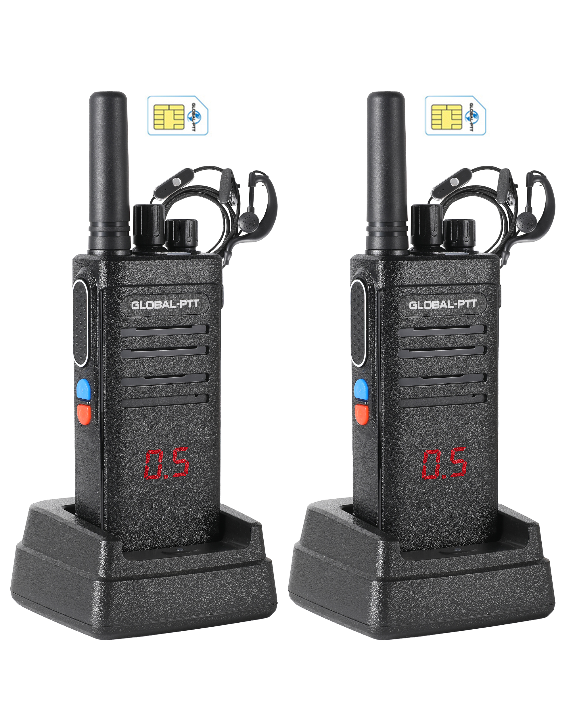 global-ptt G5 Push-to-Talk Over Cellular Radios with Charging Dock