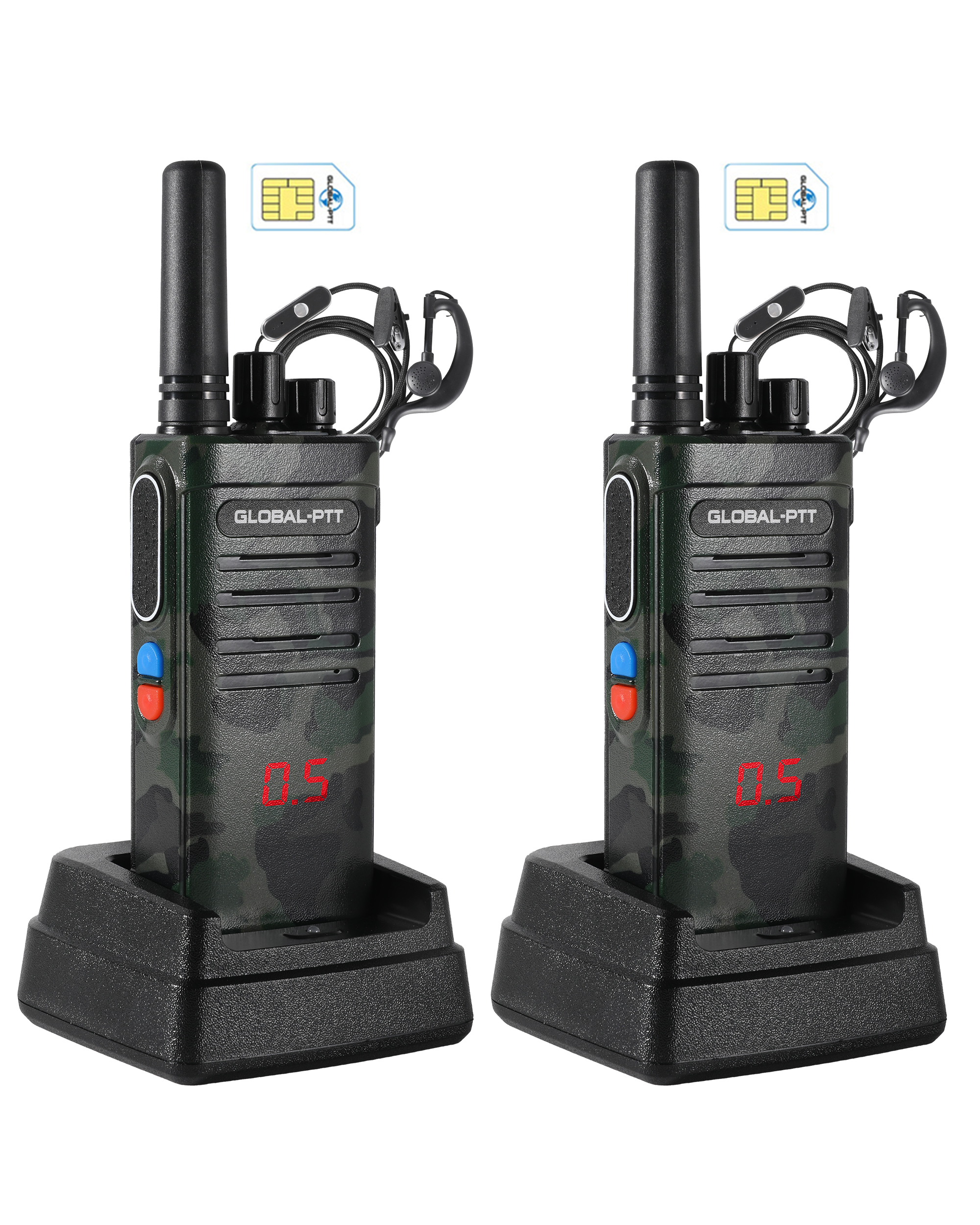 global-ptt G5 Push-to-Talk Over Cellular Radios with Charging Dock