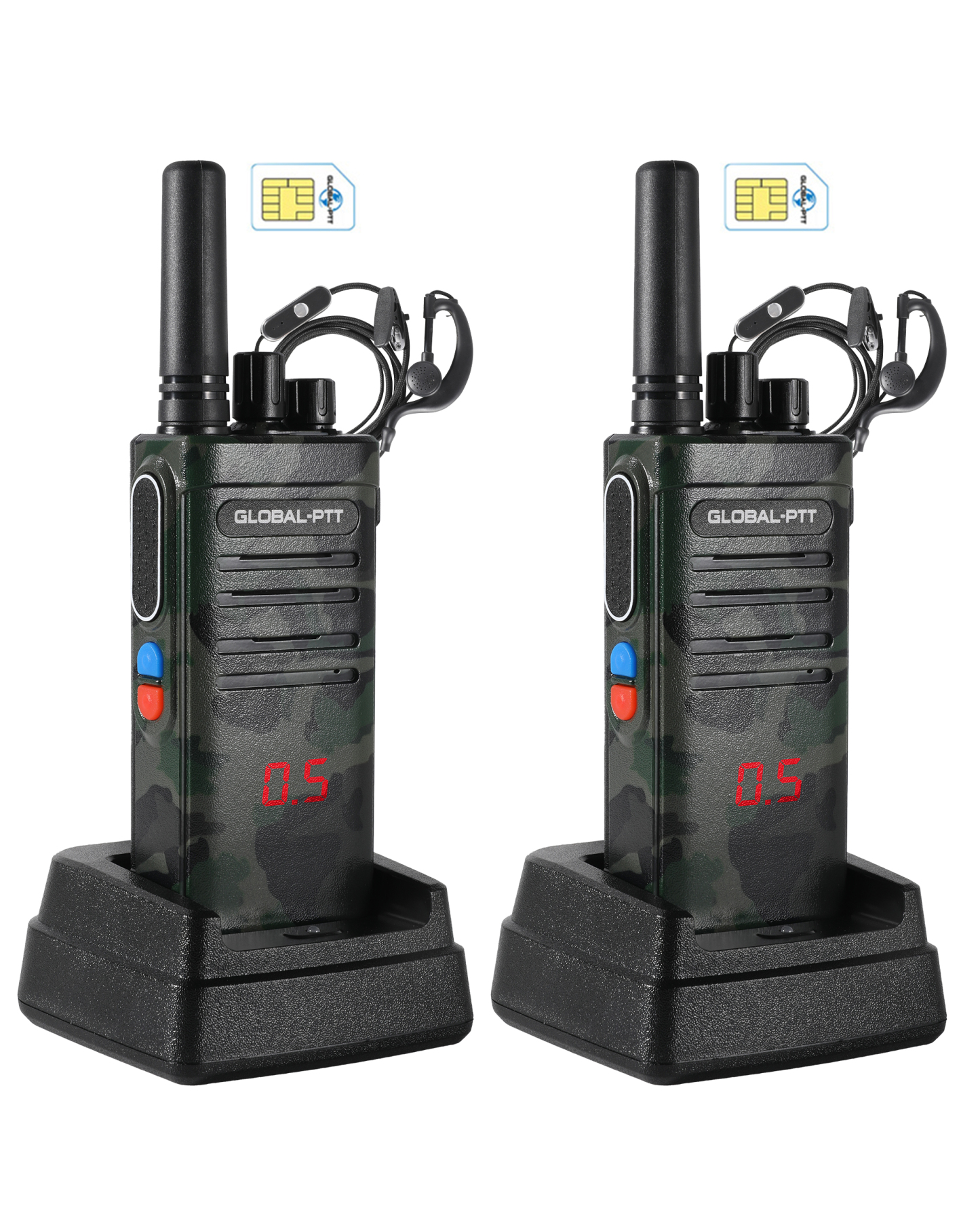 global-ptt G5 Push-to-Talk Over Cellular Radios with Charging Dock