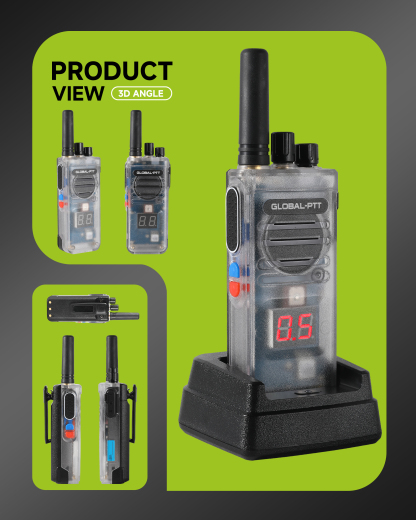 global-ptt G5 Push-to-Talk Over Cellular Radios with Charging Dock