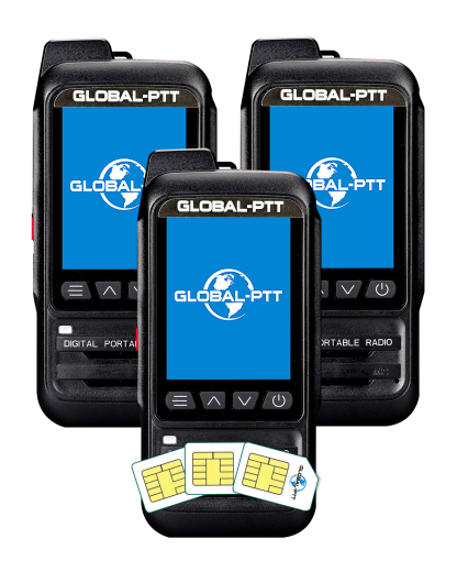 global-ptt P0 Push-to-Talk Over Cellular Radios, IP67 Waterproof Floating
