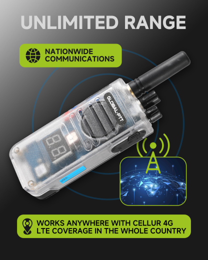 global-ptt G5 Push-to-Talk Over Cellular Radios with Charging Dock
