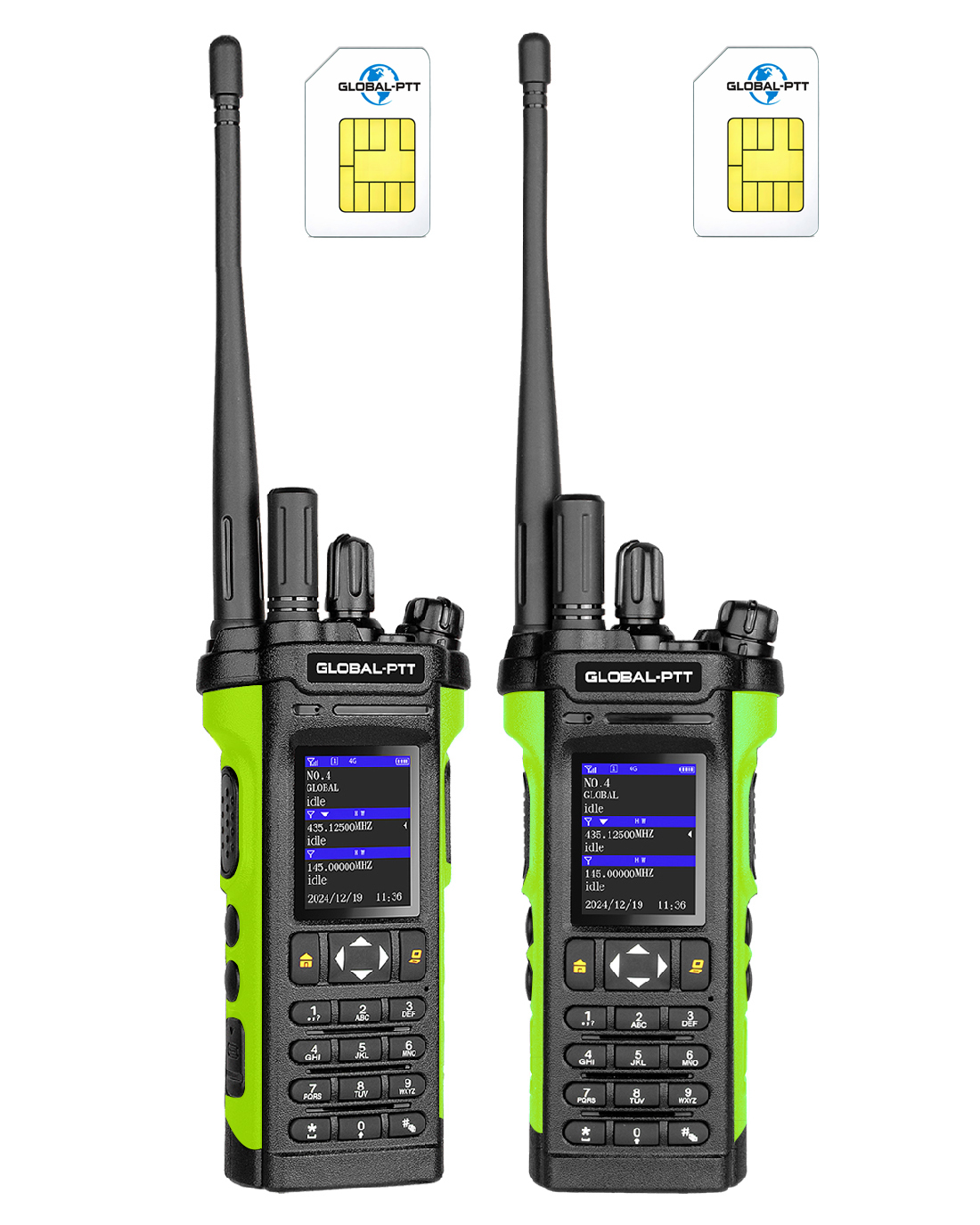 global-ptt 5288pro Tri-mode PoC + DMR + VHF/UHF Analog Radio with GPS SOS