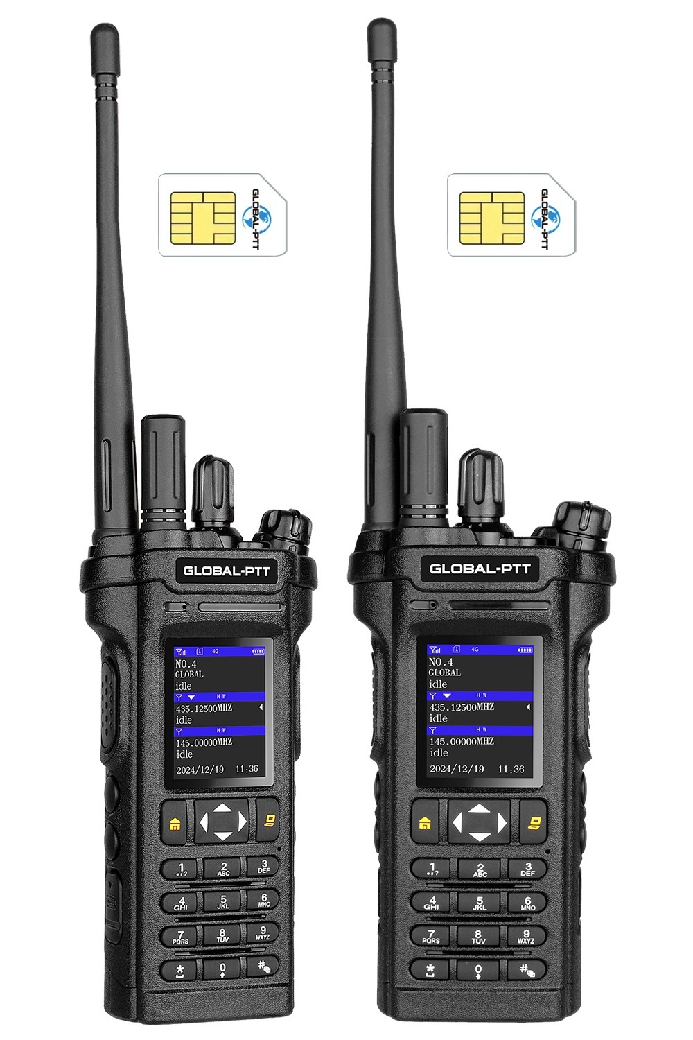 global-ptt 5288plus Dual-mode PoC + VHF/UHF Analog Radio with GPS SOS