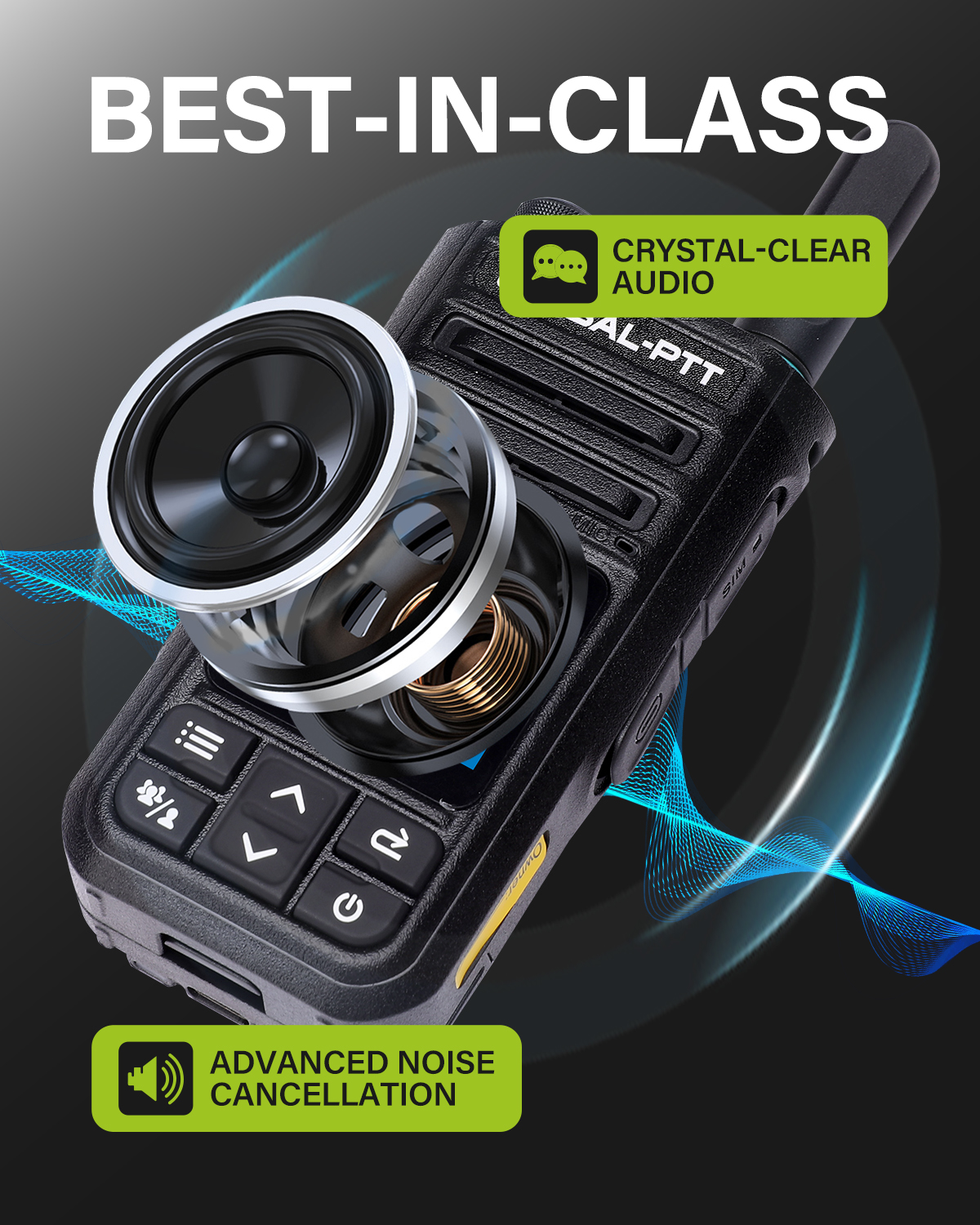 global-ptt G9 Push-to-Talk over Cellular Radio