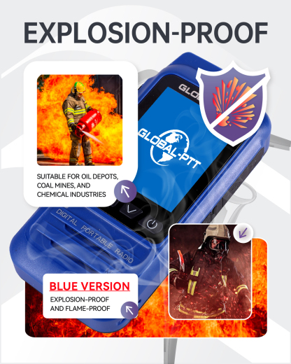 global-ptt P0 Push-to-Talk Over Cellular Radios, IP67 Waterproof Floating