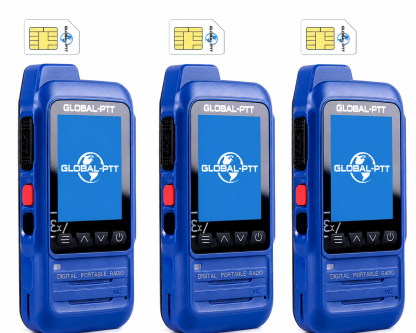 global-ptt P0 Push-to-Talk Over Cellular Radios, IP67 Waterproof Floating