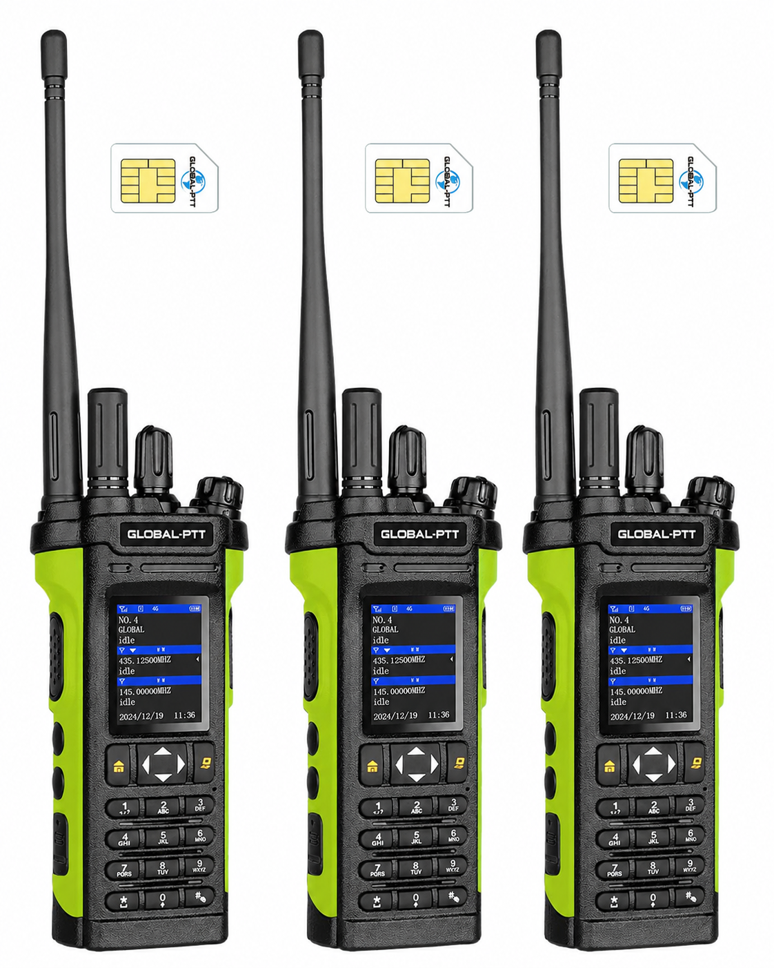 global-ptt 5288plus Dual-mode PoC + VHF/UHF Analog Radio with GPS SOS