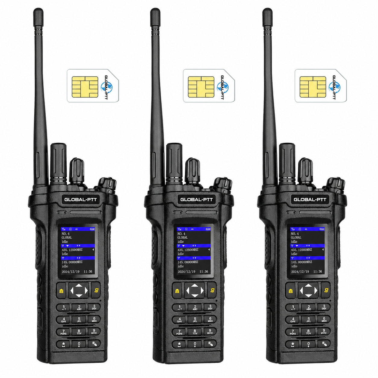global-ptt 5288plus Dual-mode PoC + VHF/UHF Analog Radio with GPS SOS