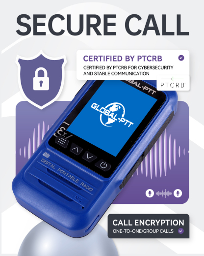global-ptt P0 Push-to-Talk Over Cellular Radios, IP67 Waterproof Floating