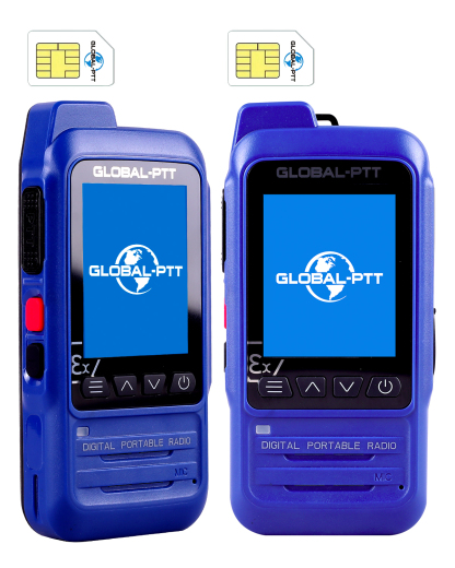 global-ptt P0 Push-to-Talk Over Cellular Radios, IP67 Waterproof Floating