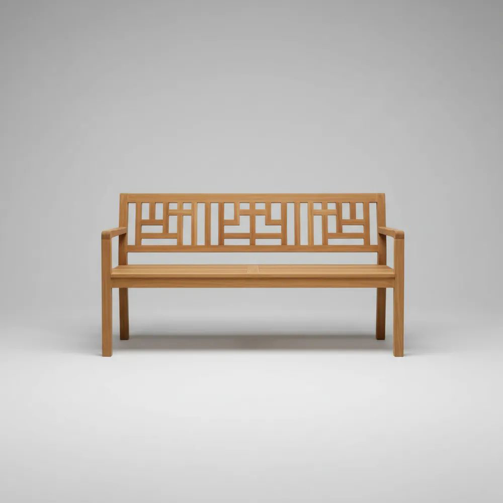 Banco de jardín de madera de teca150 cm de largo