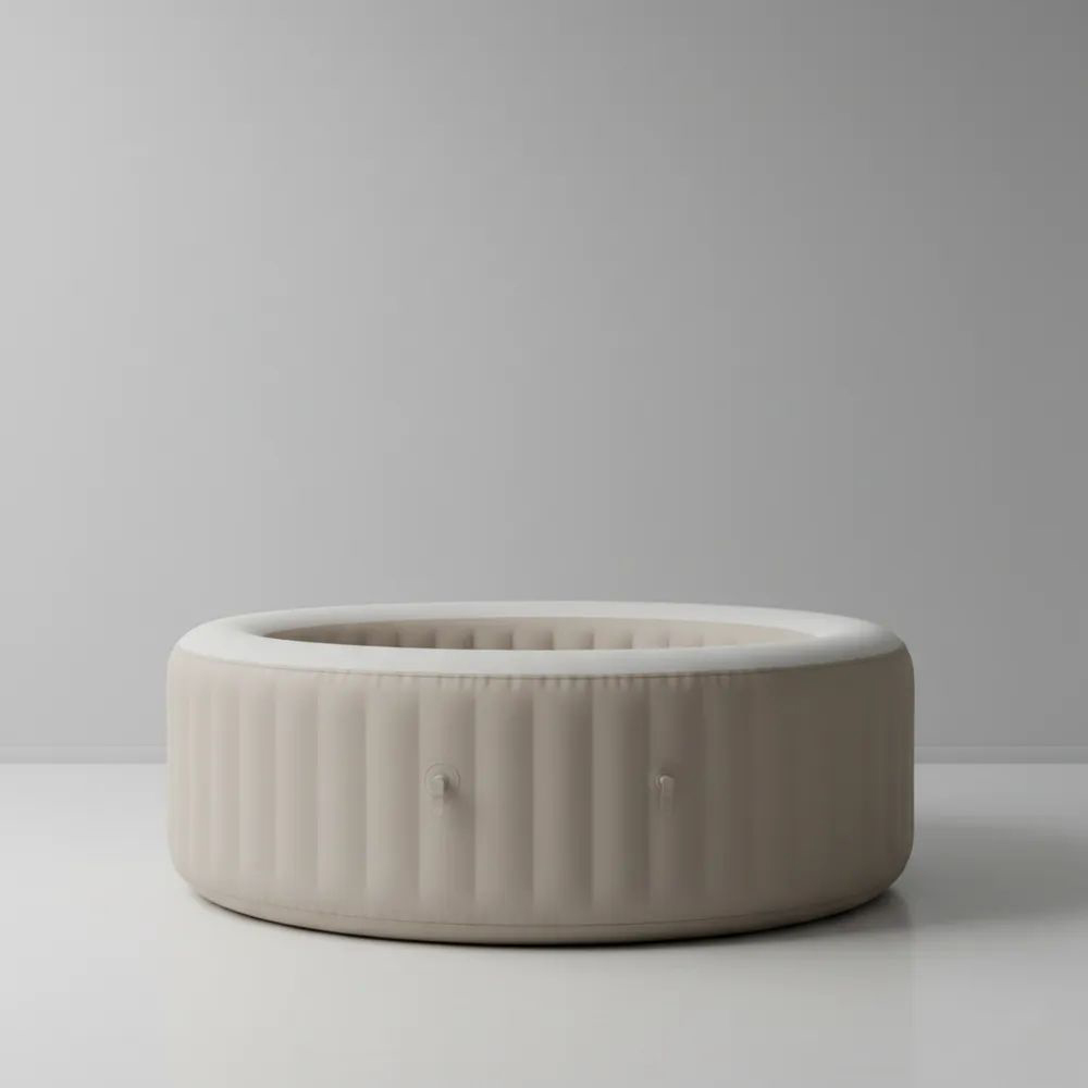Jacuzzi Inflable Redonda 196 cm Beige PVC