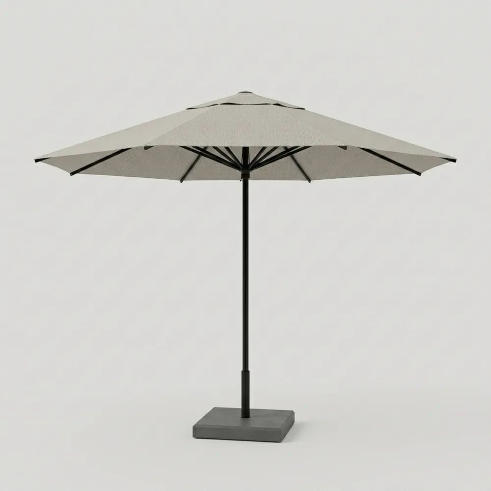 Parasol de jardín poliéster Diámetro del toldo: 300 cm. base aluminio