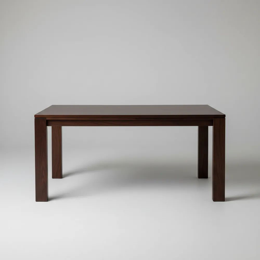 Mesa de comedor de madera de nogal 150x90x75 (Largo×Ancho×Alto)cm