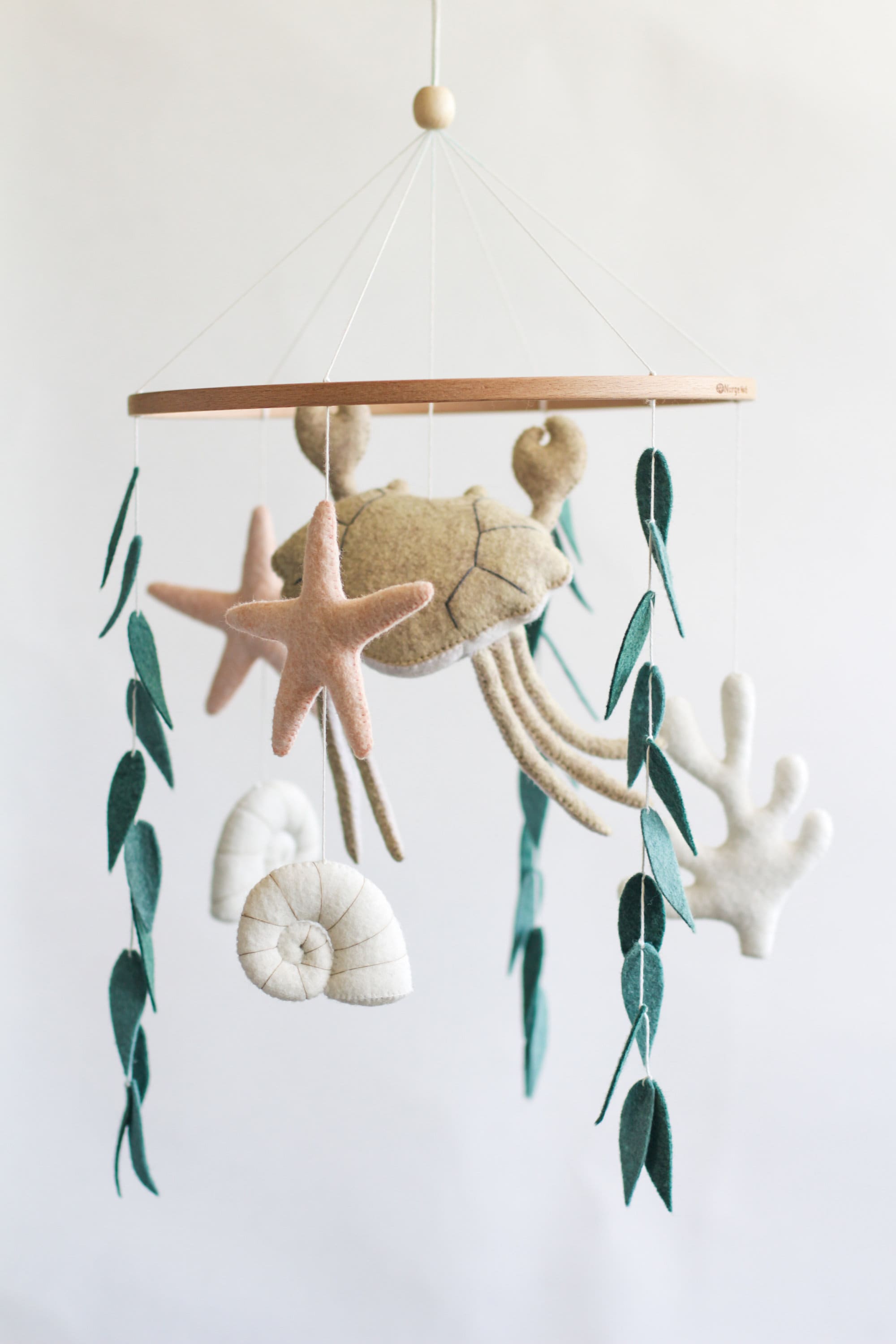 Beach Baby Mobile Ocean Crab Nursery Mobile