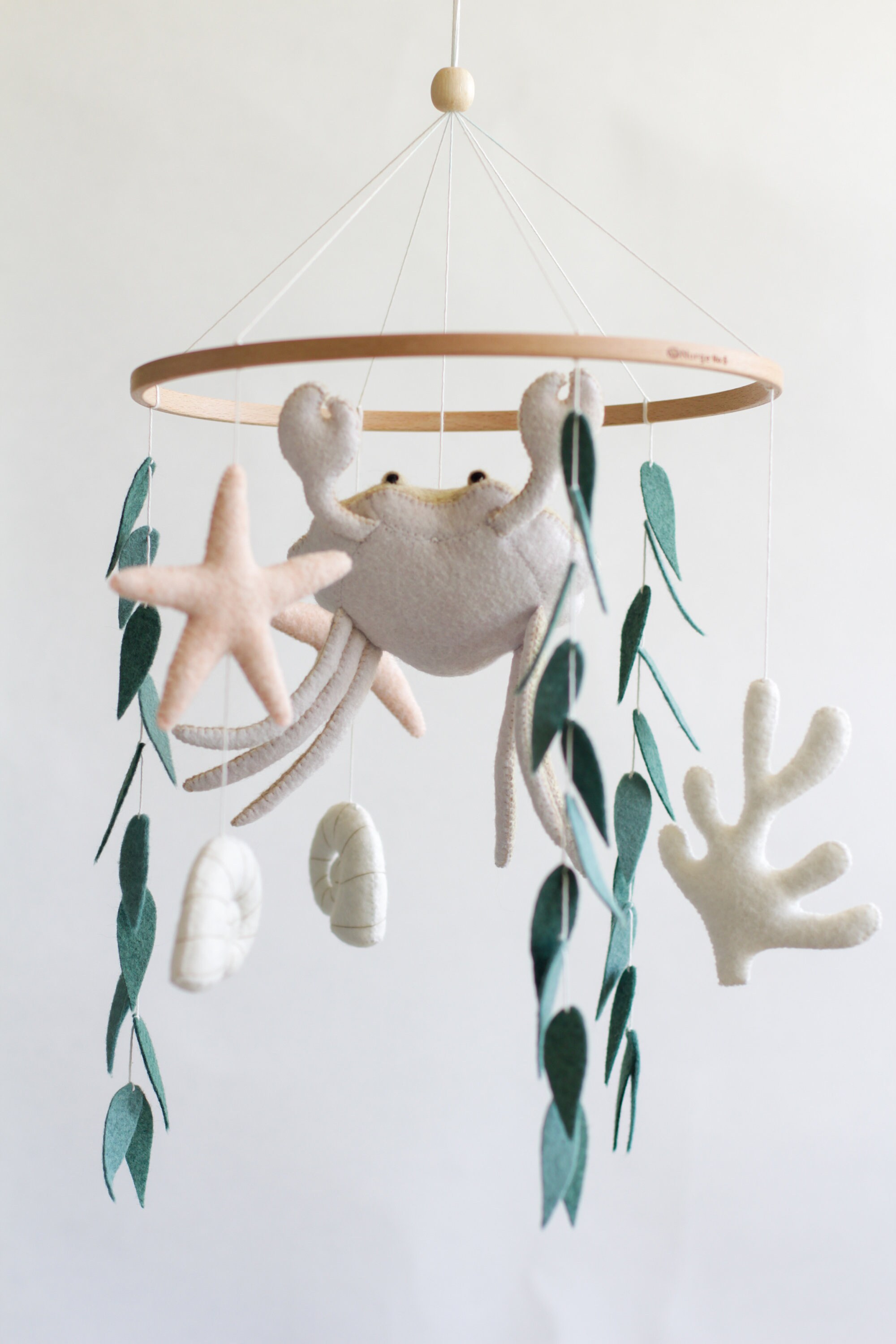 Beach Baby Mobile Ocean Crab Nursery Mobile