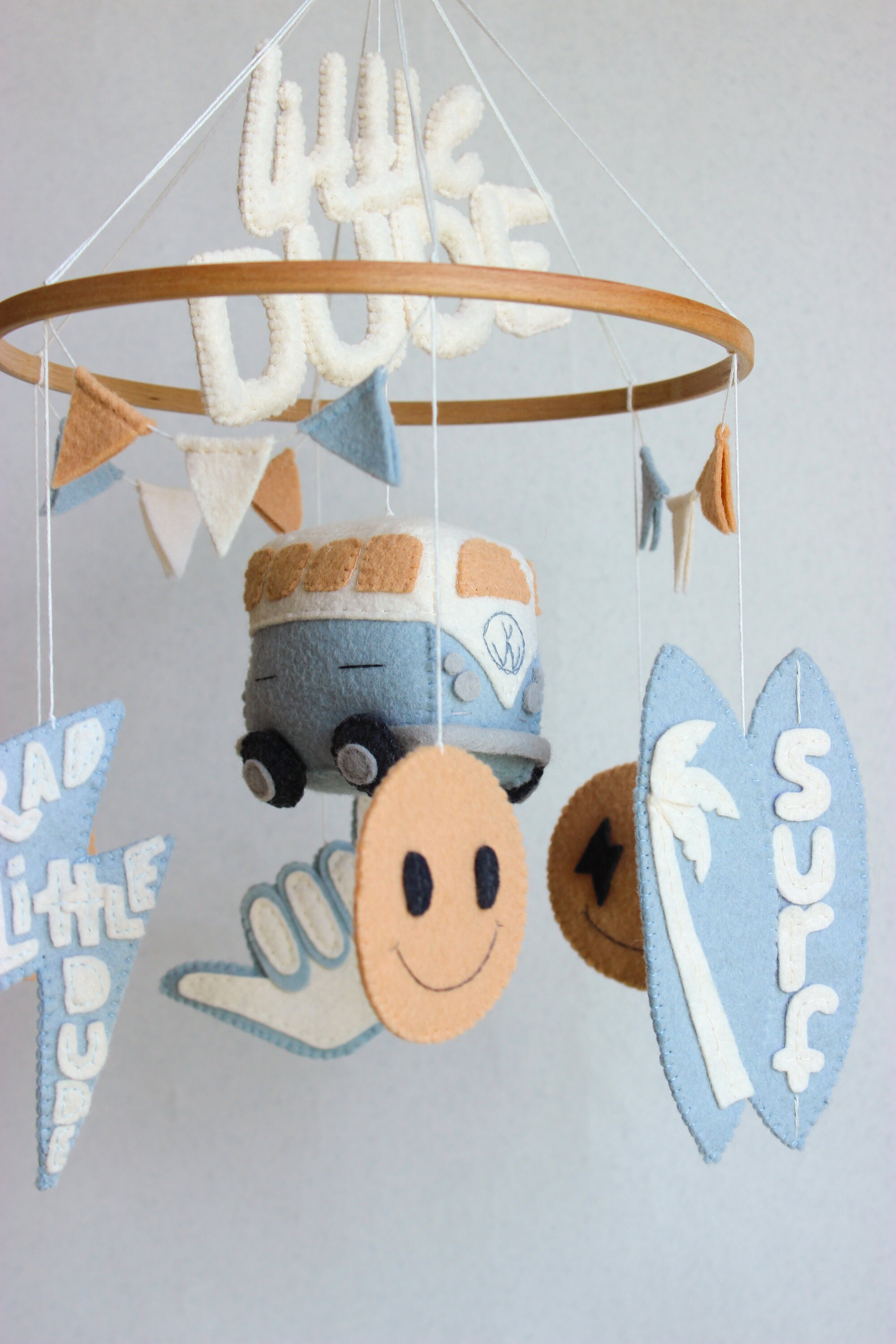 Rad Little Dude Mobile Surf Nursery Decor