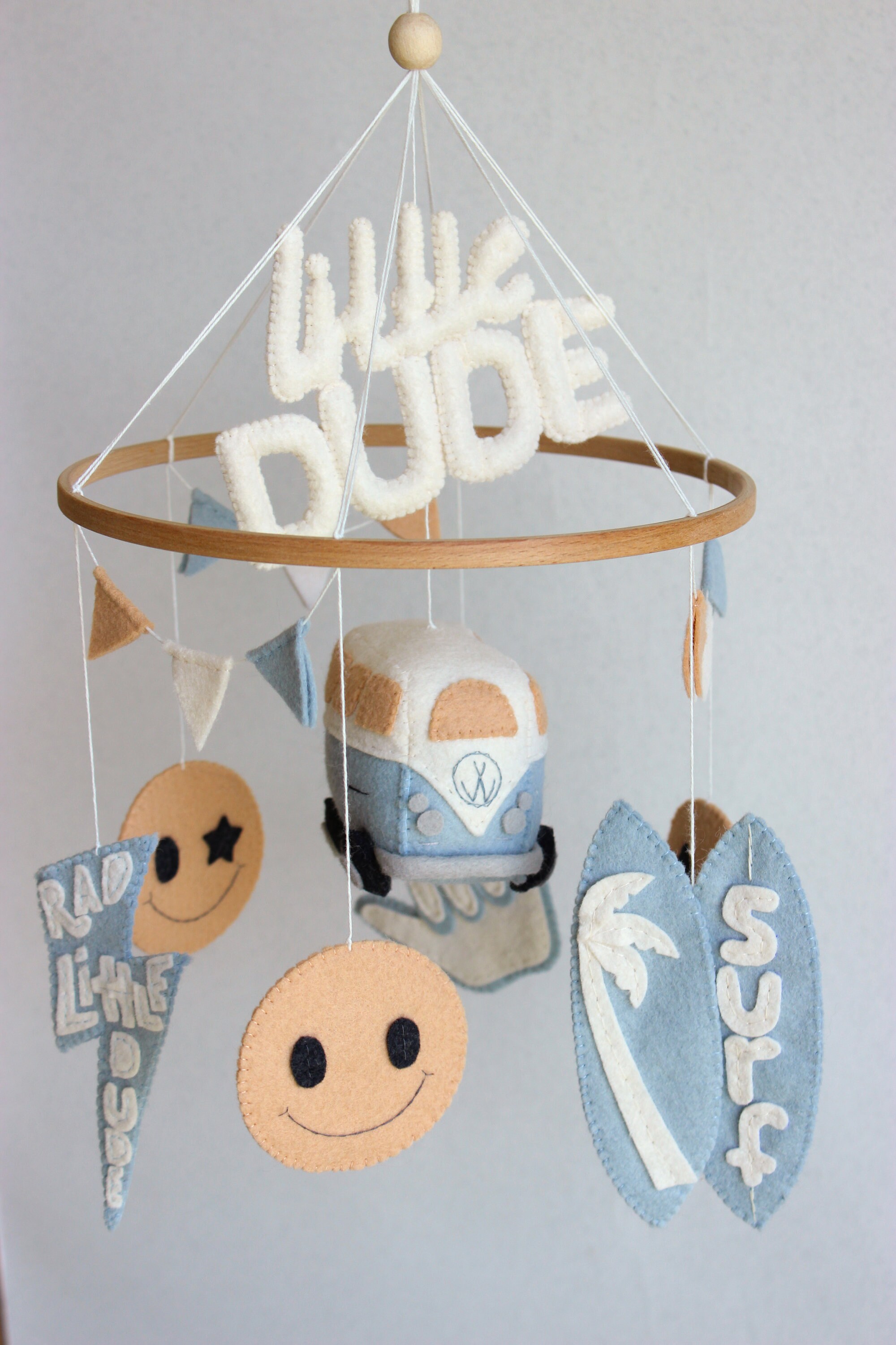 Rad Little Dude Mobile Surf Nursery Decor