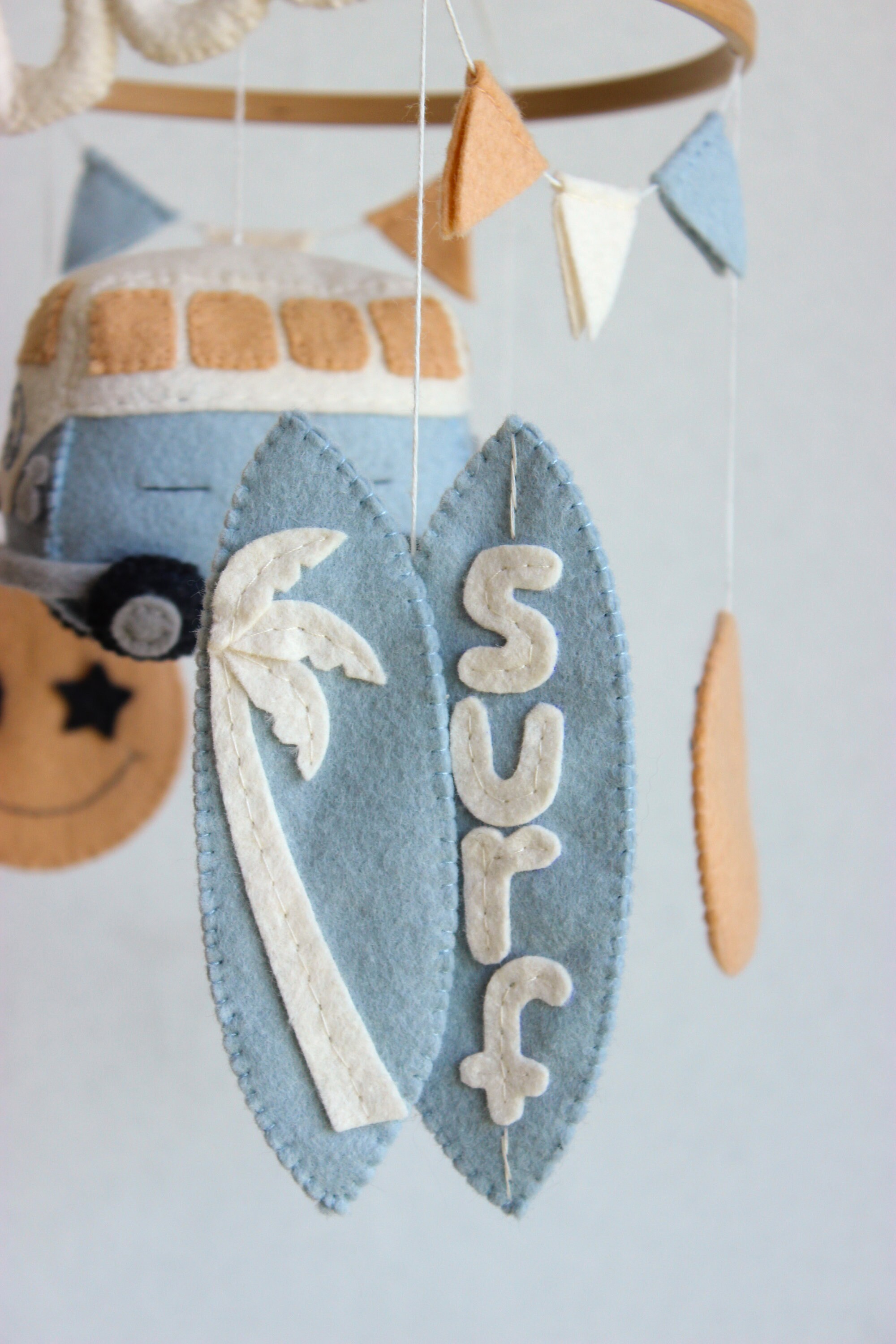 Rad Little Dude Mobile Surf Nursery Decor