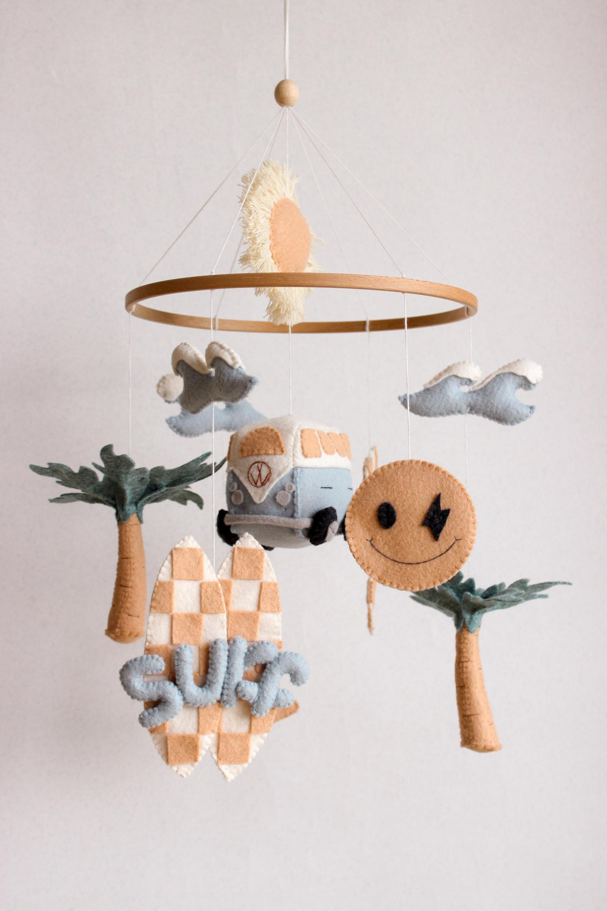 Surf Baby Mobile Beach Little Dude Nursery Decor