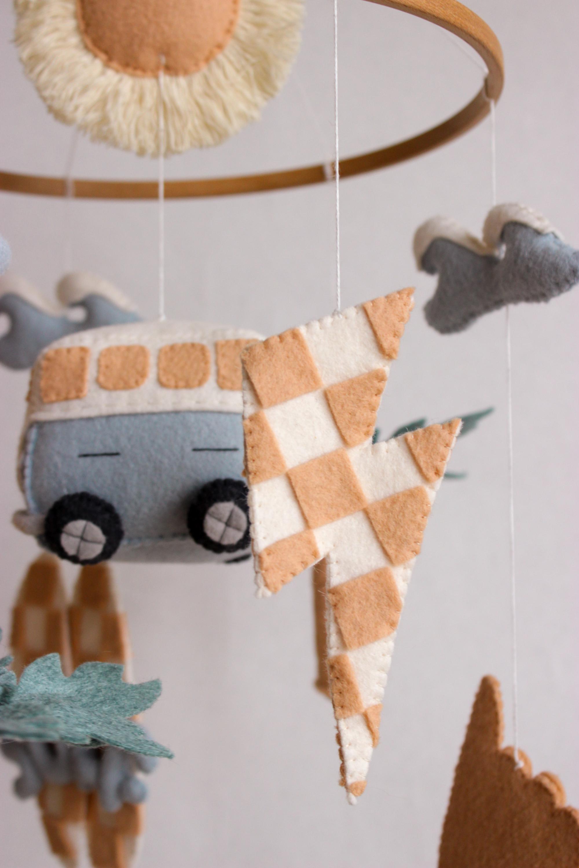 Surf Baby Mobile Beach Little Dude Nursery Decor