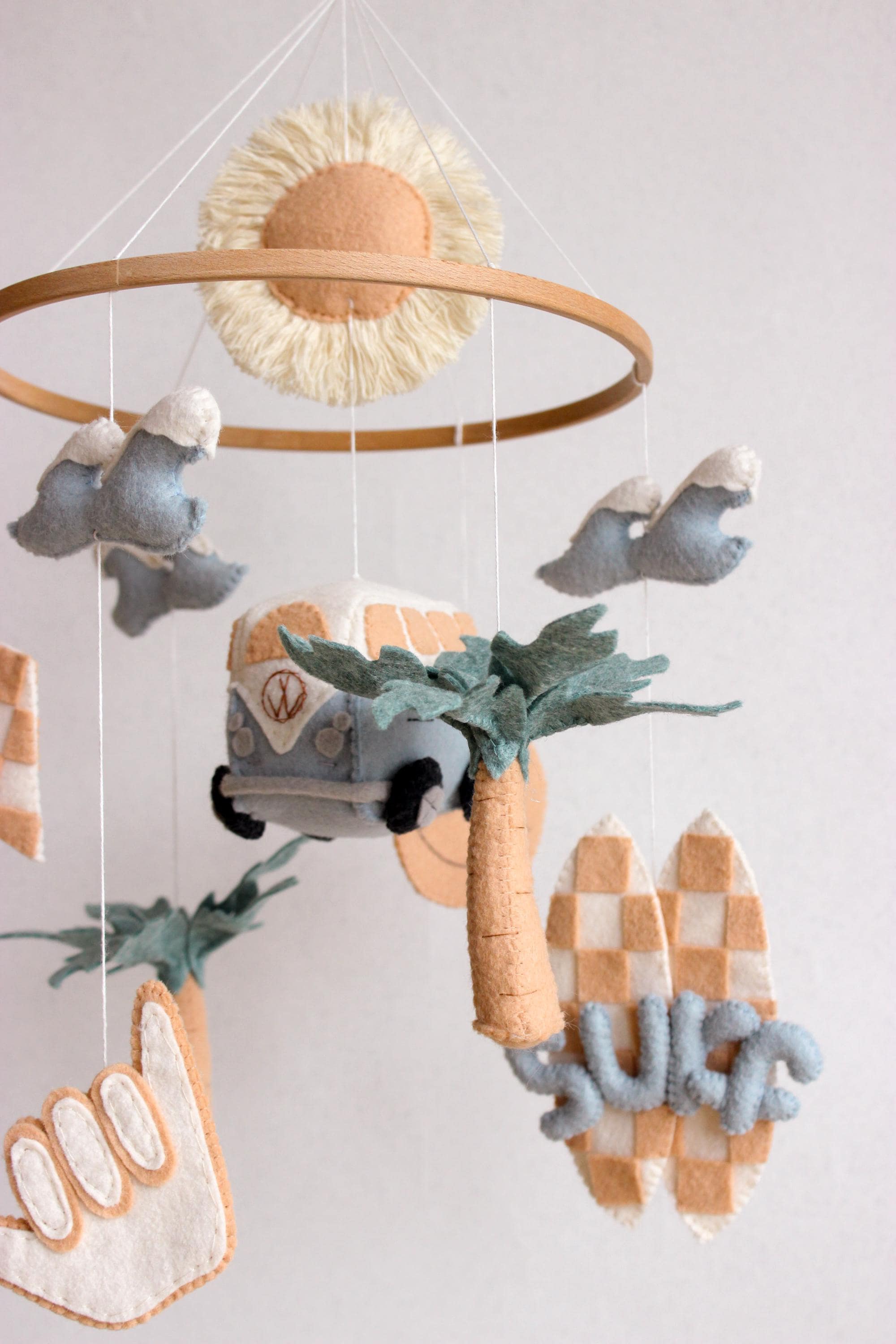 Surf Baby Mobile Beach Little Dude Nursery Decor