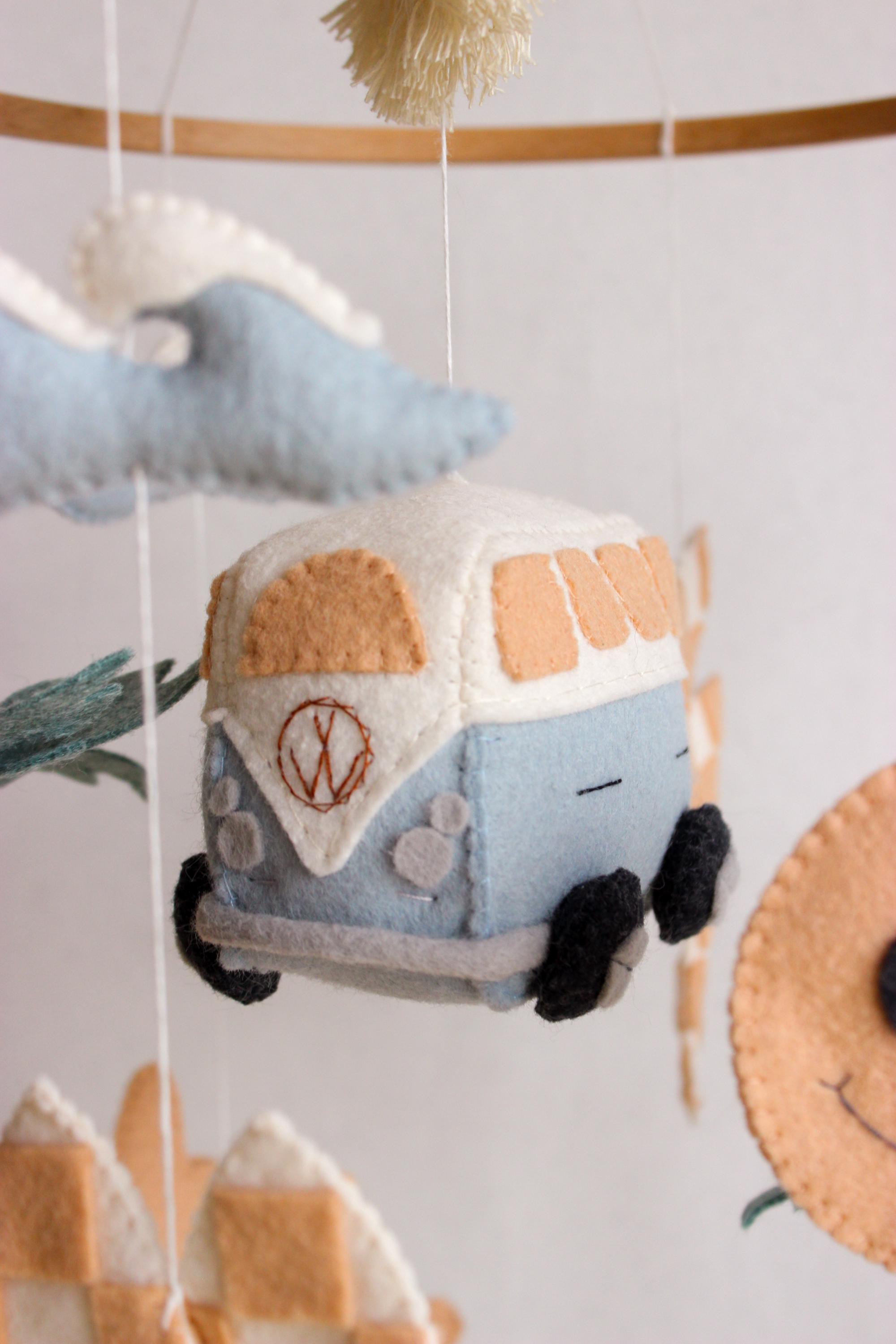 Surf Baby Mobile Beach Little Dude Nursery Decor