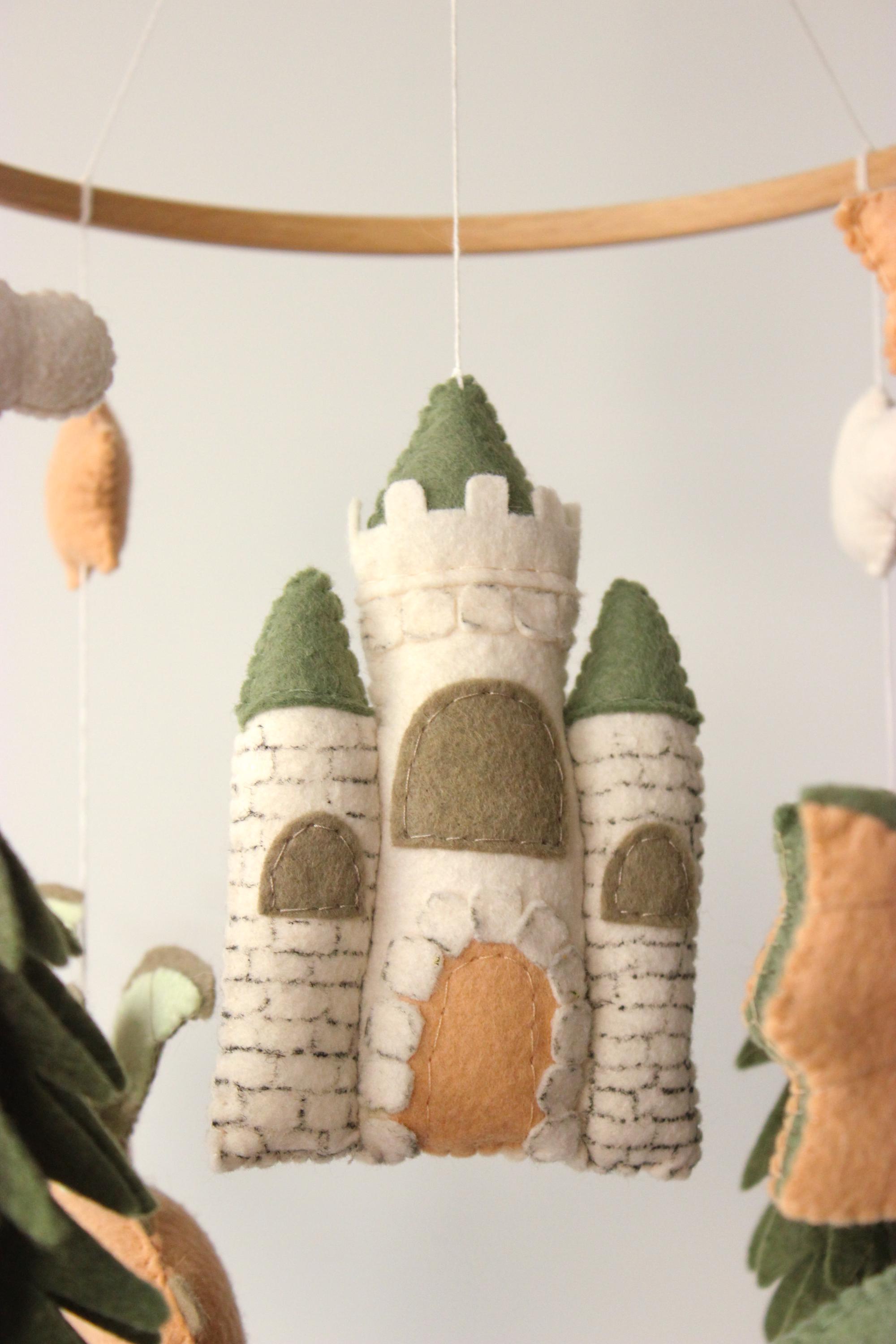 Dragon Baby Mobile Castle Fantasy Nursery Decor