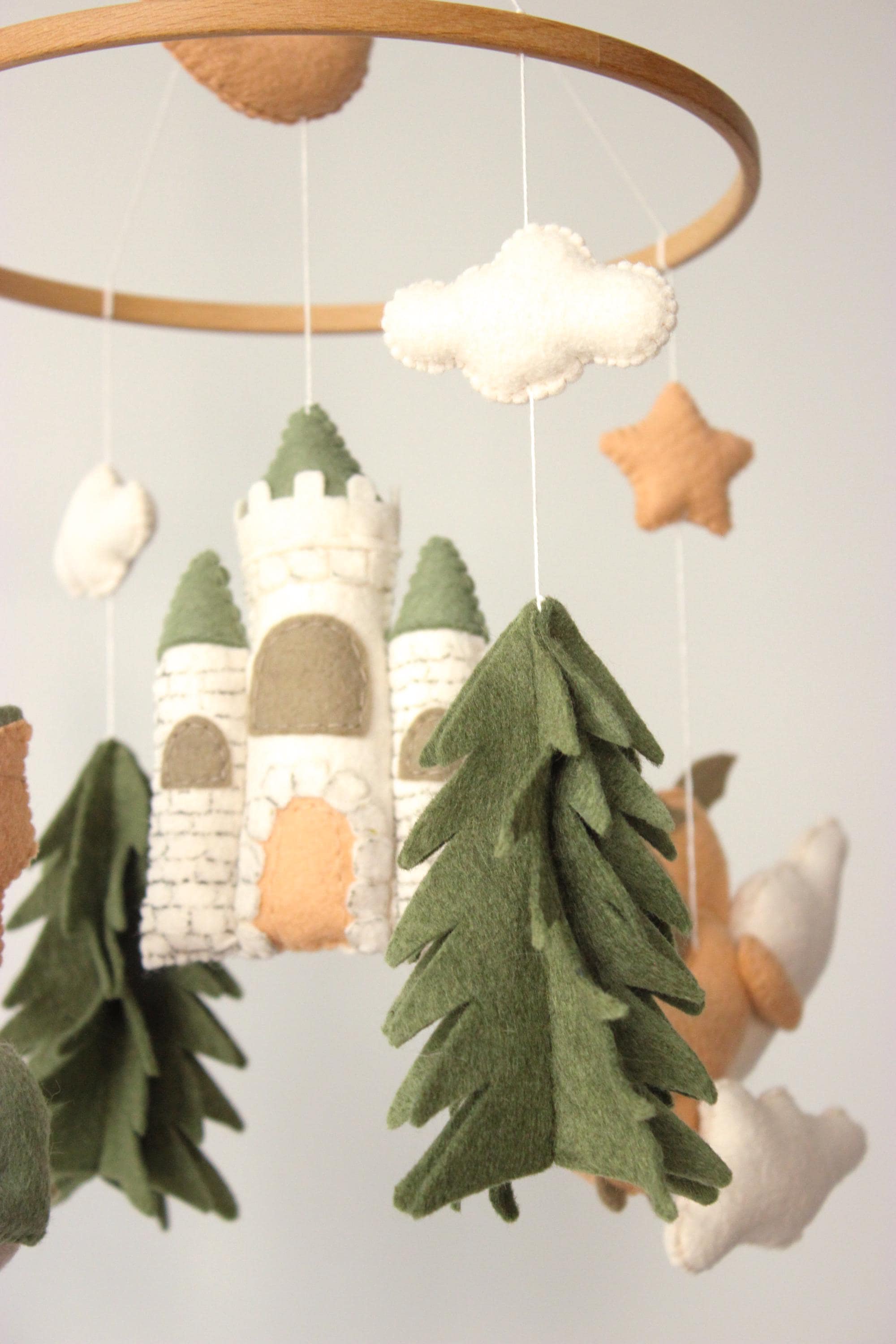Dragon Baby Mobile Castle Fantasy Nursery Decor