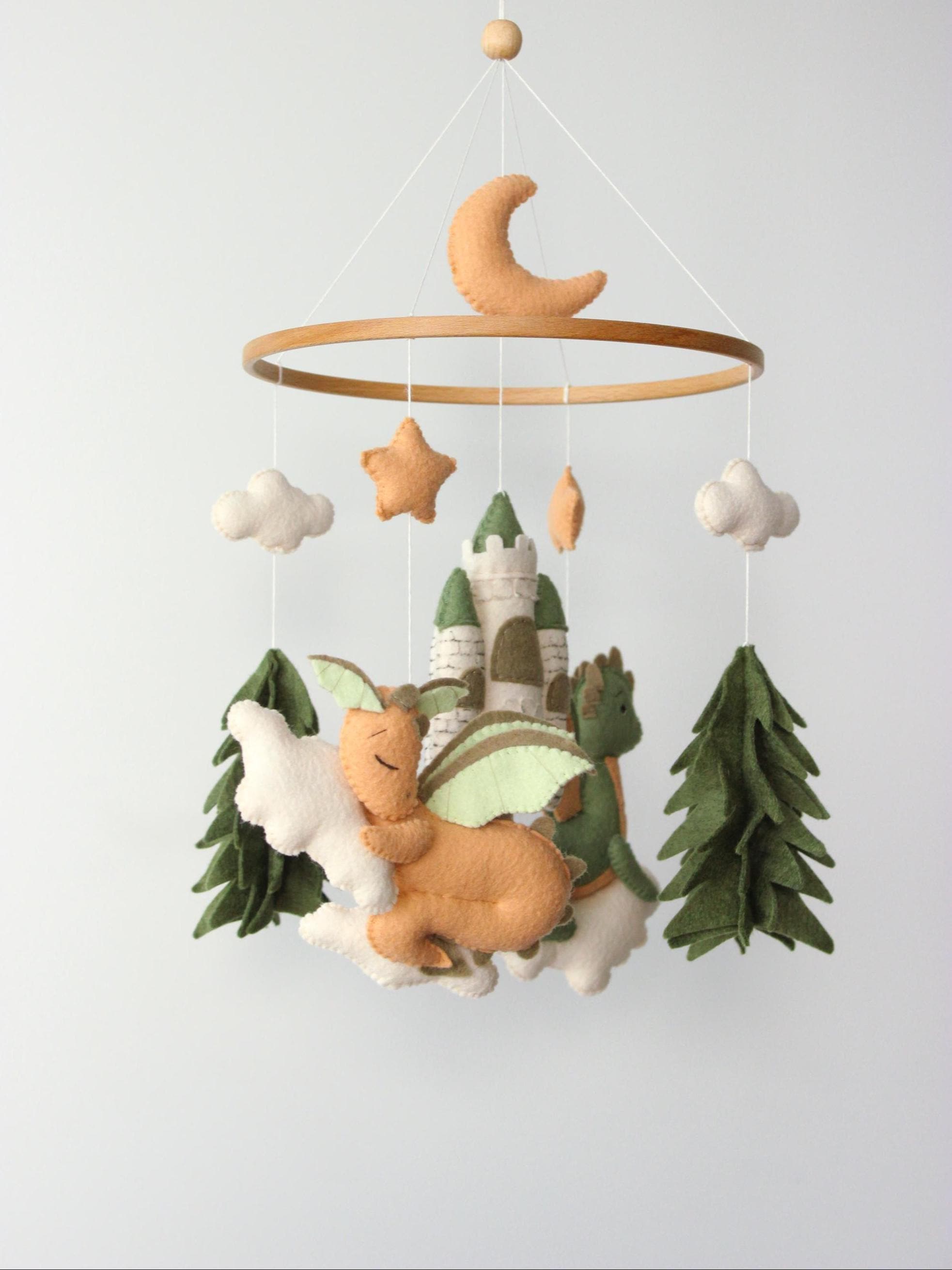 Dragon Baby Mobile Castle Fantasy Nursery Decor