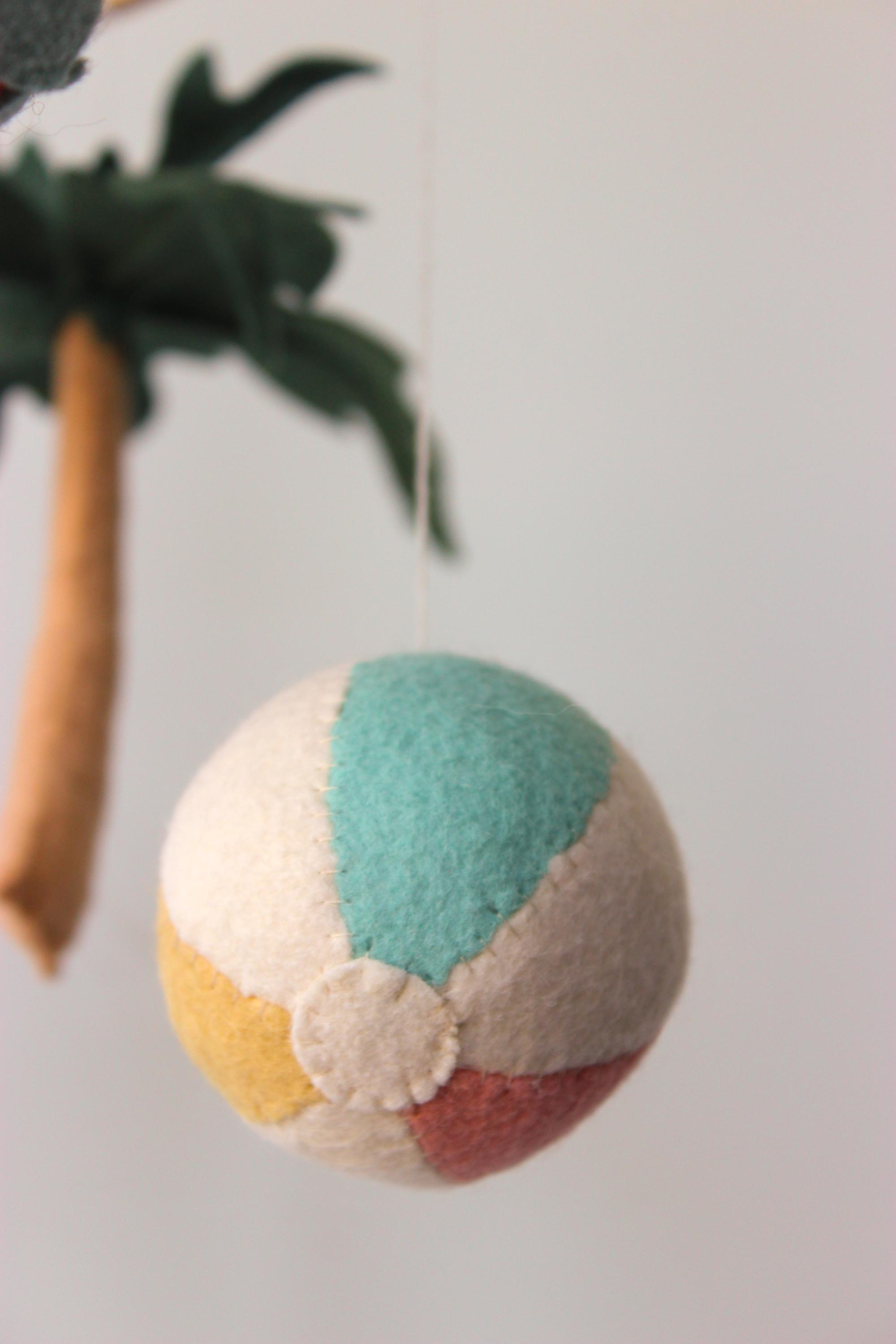 Surf Baby Mobile Ocean Beachy Girl Nursery Decor