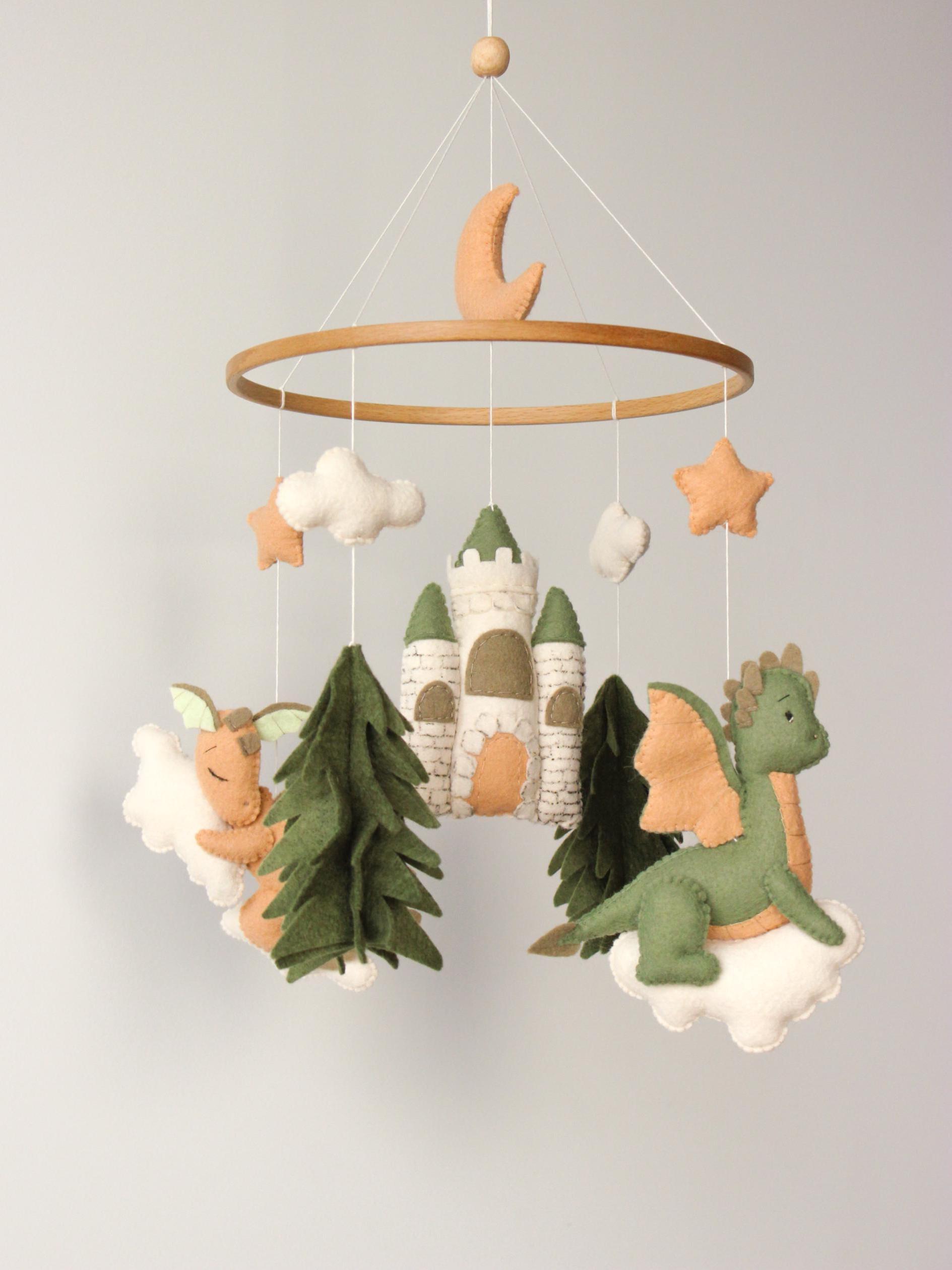 Dragon Baby Mobile Castle Fantasy Nursery Decor
