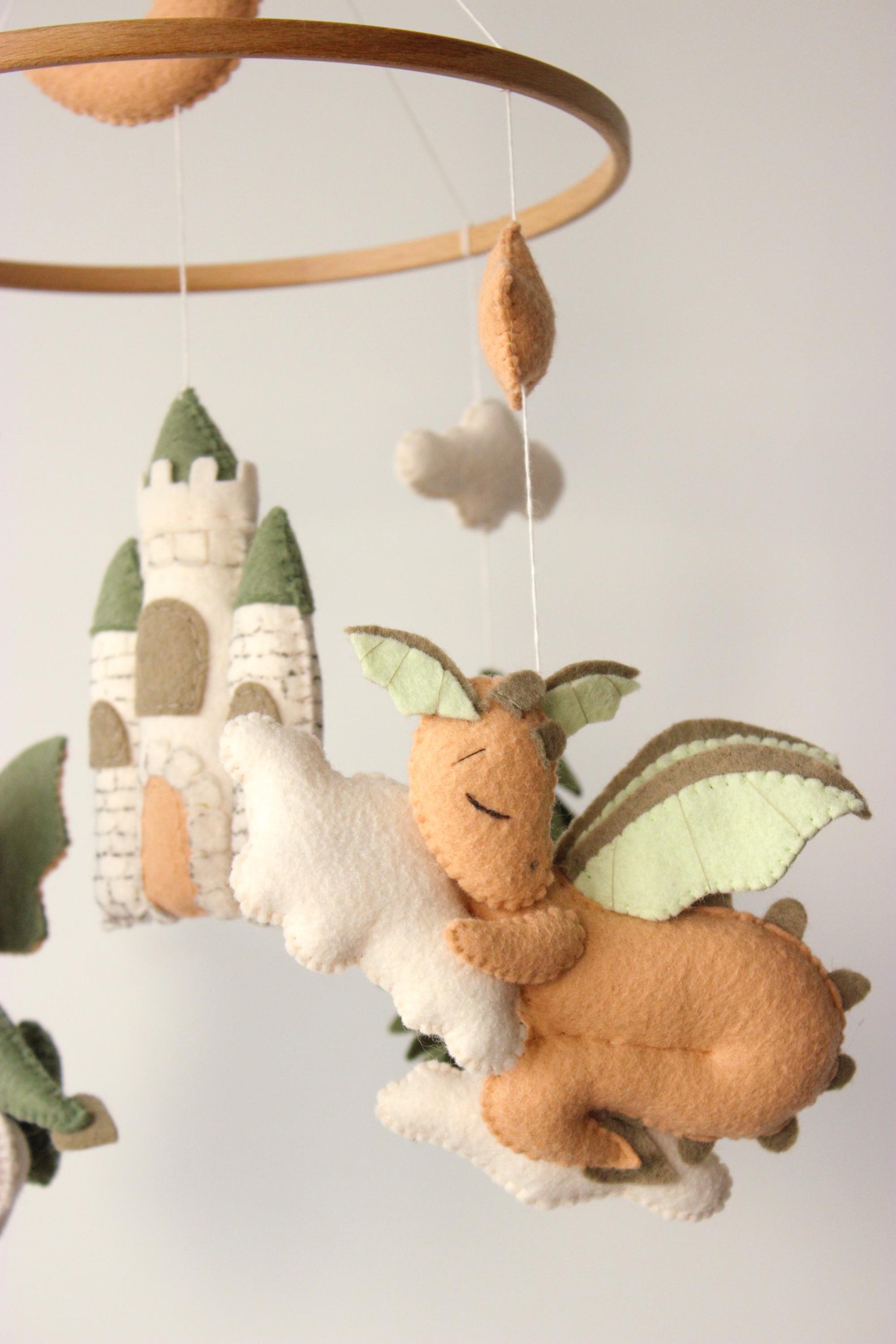 Dragon Baby Mobile Castle Fantasy Nursery Decor