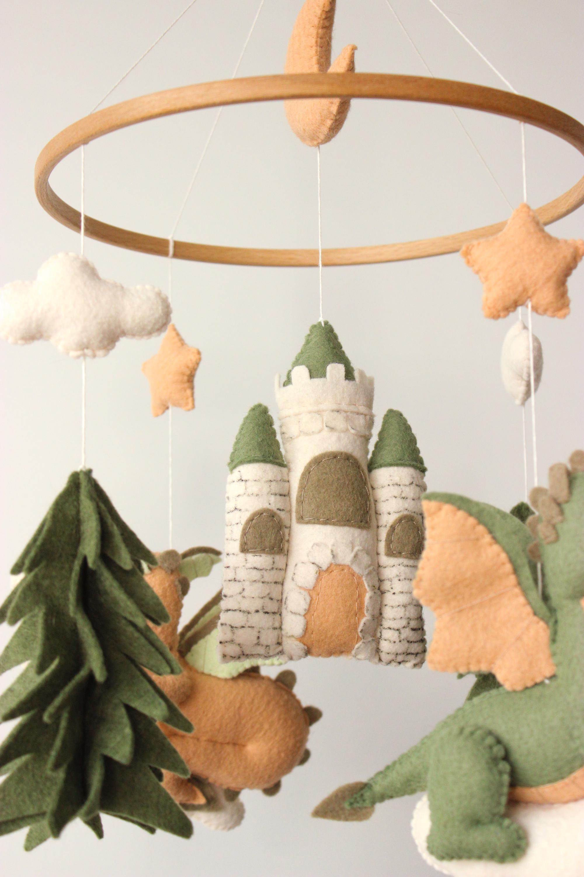 Dragon Baby Mobile Castle Fantasy Nursery Decor