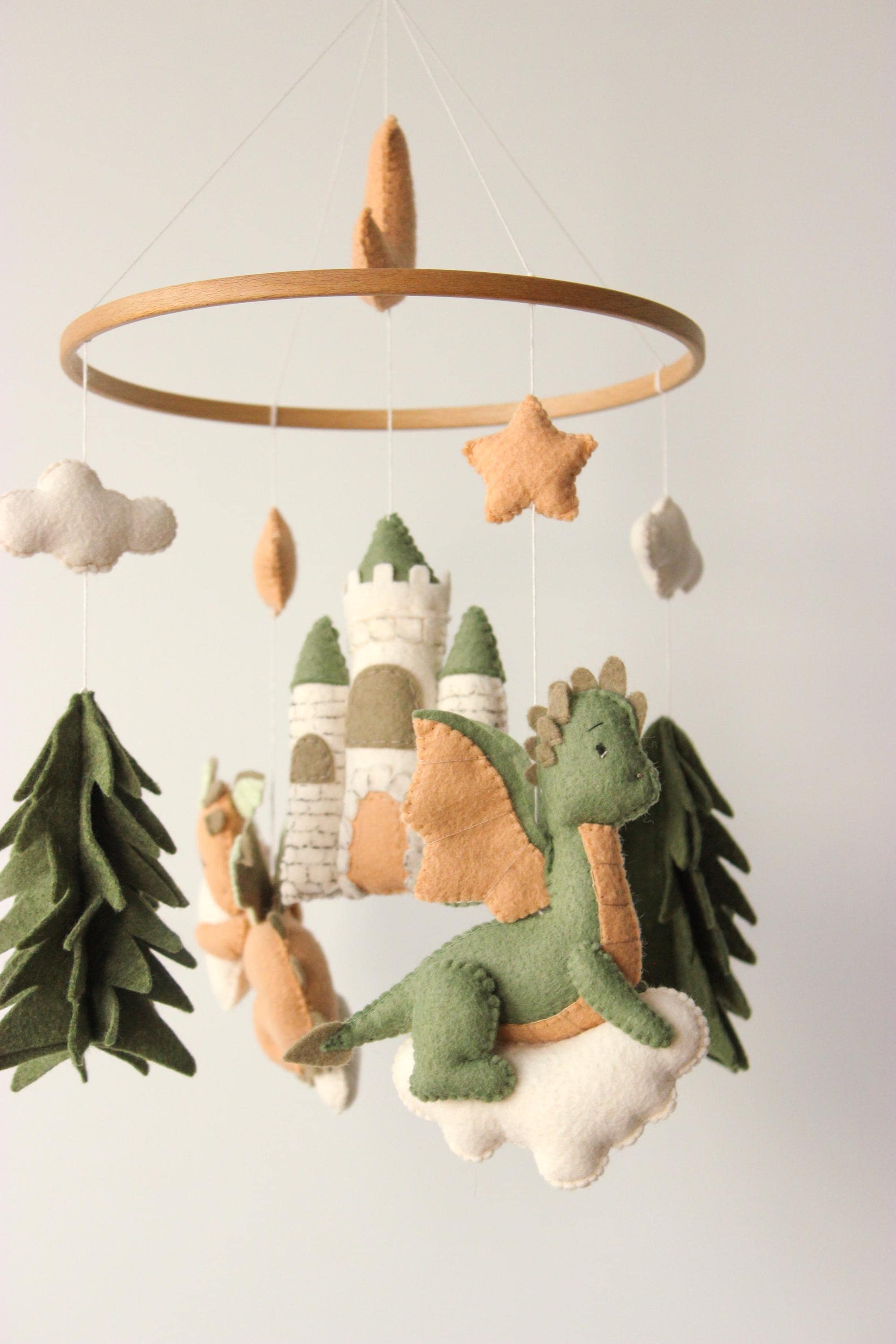 Dragon Baby Mobile Castle Fantasy Nursery Decor