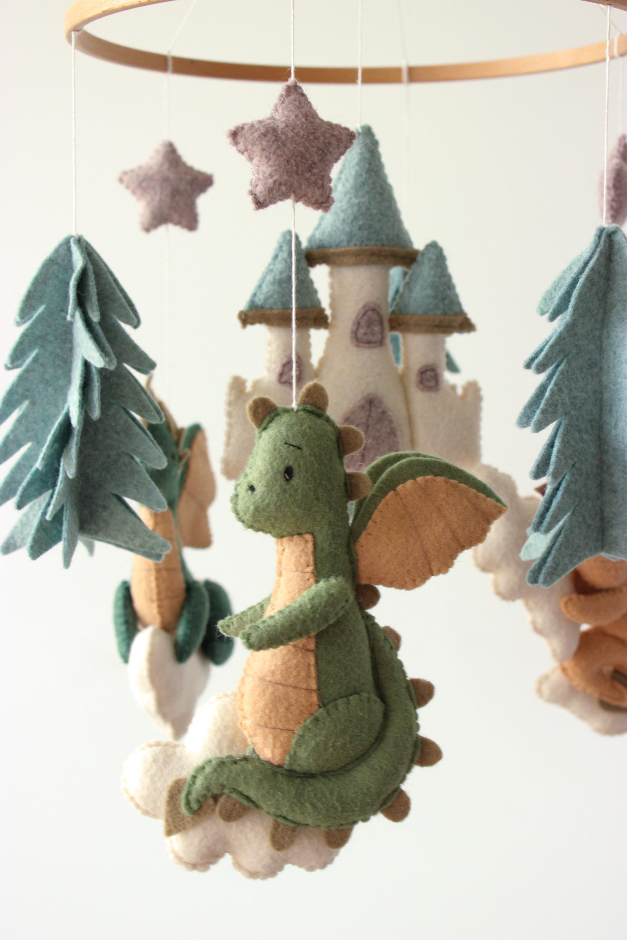 Dragon Baby Mobile Fantasy Castle Nursery Decor