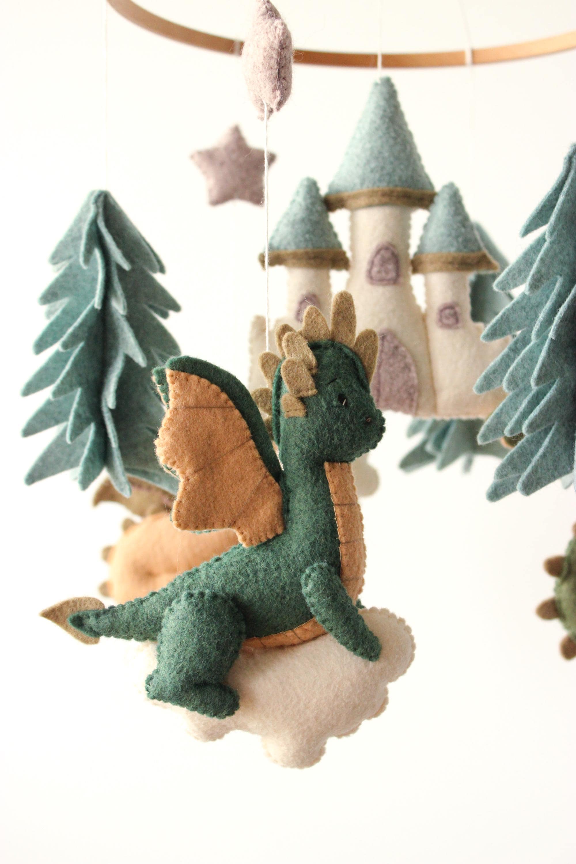Dragon Baby Mobile Fantasy Castle Nursery Decor