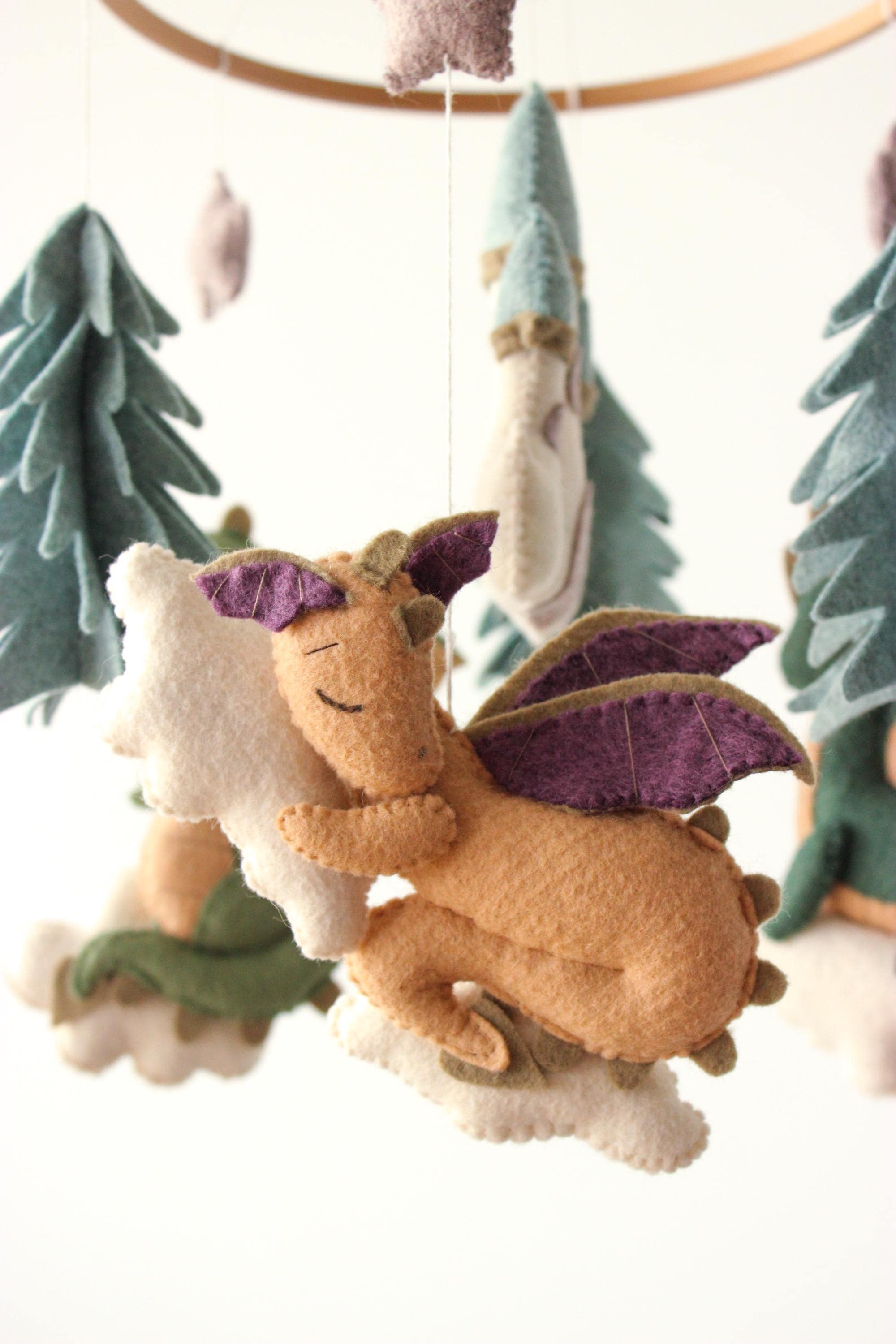 Dragon Baby Mobile Fantasy Castle Nursery Decor
