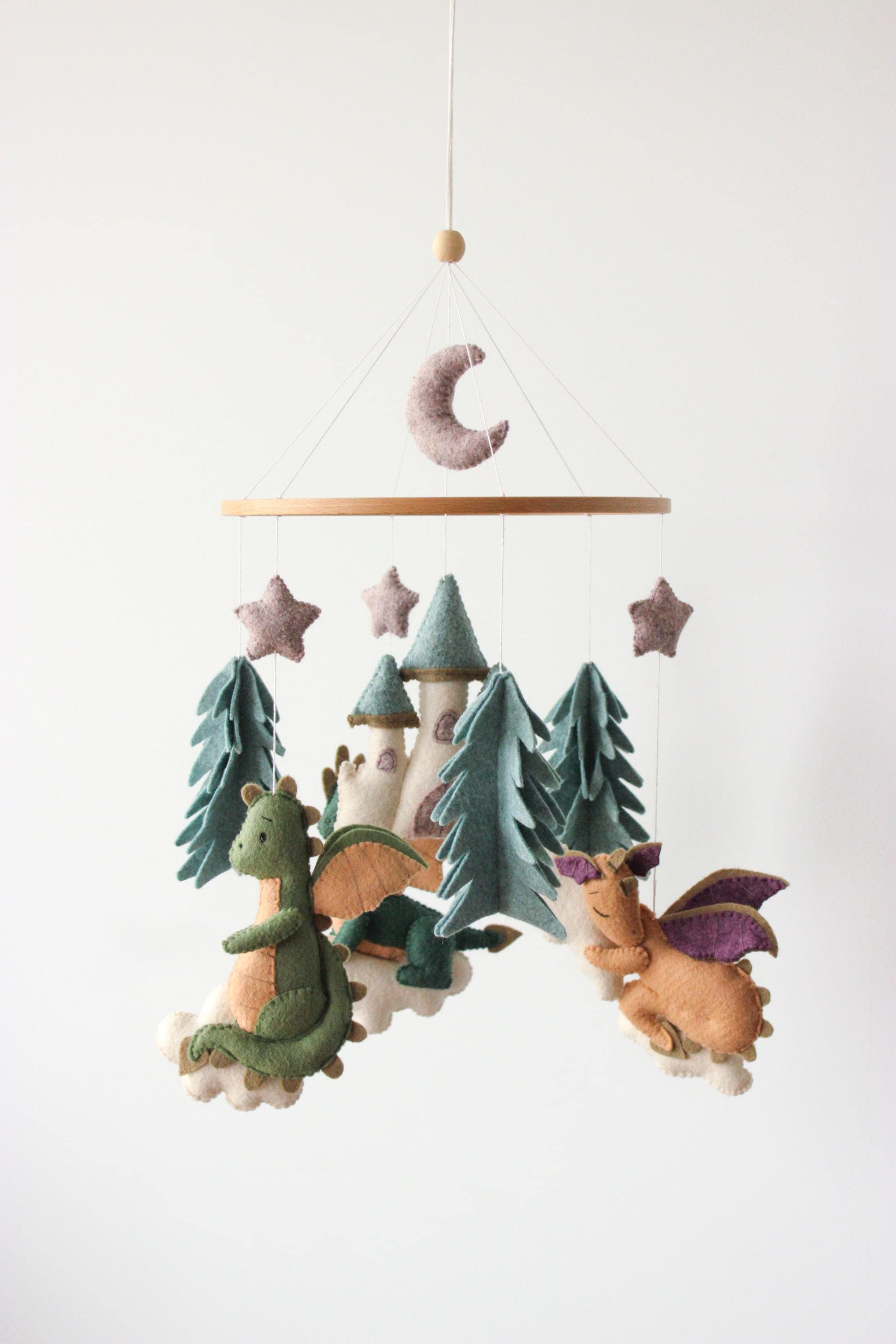 Dragon Baby Mobile Fantasy Castle Nursery Decor