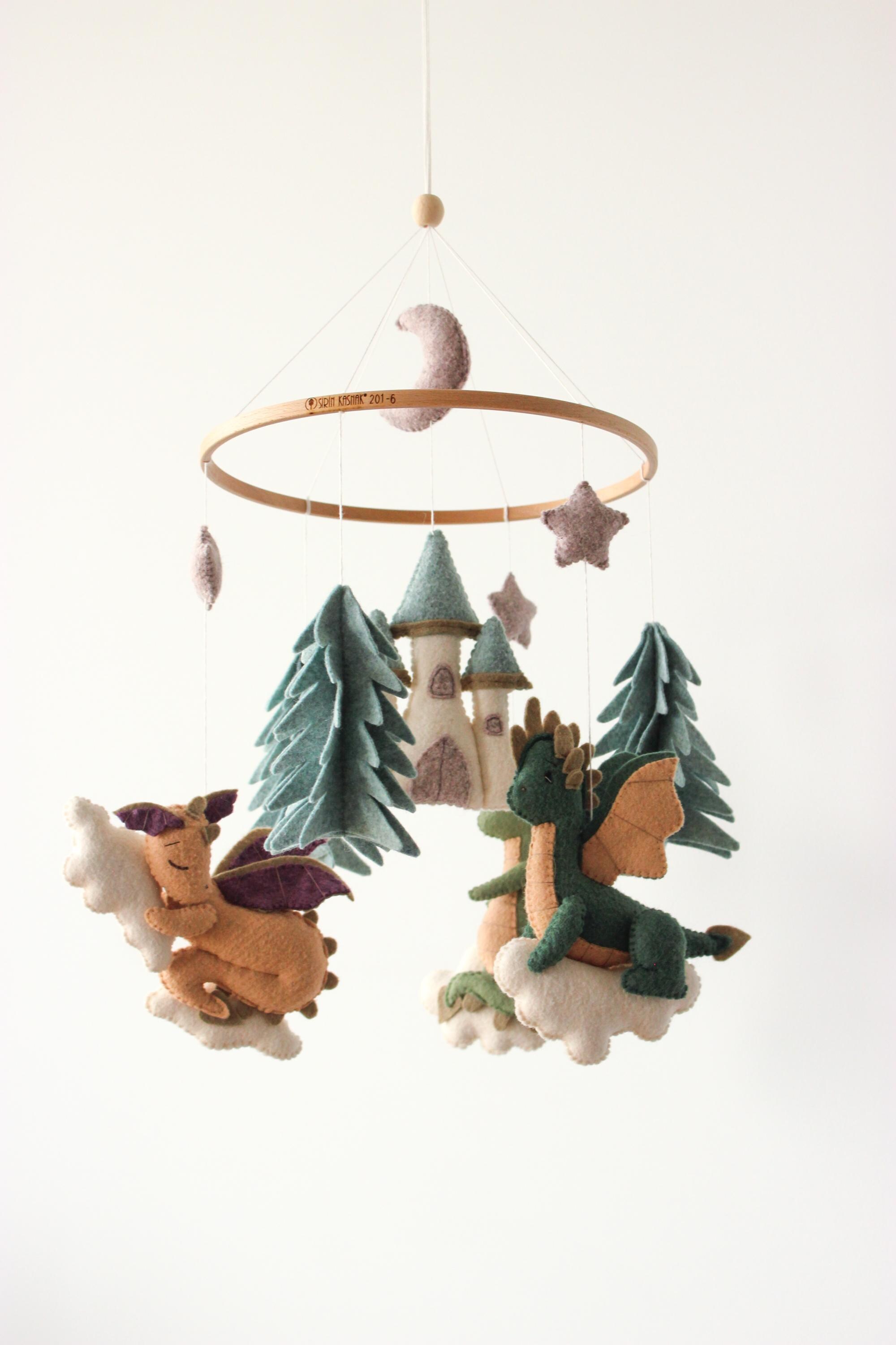 Dragon Baby Mobile Fantasy Castle Nursery Decor