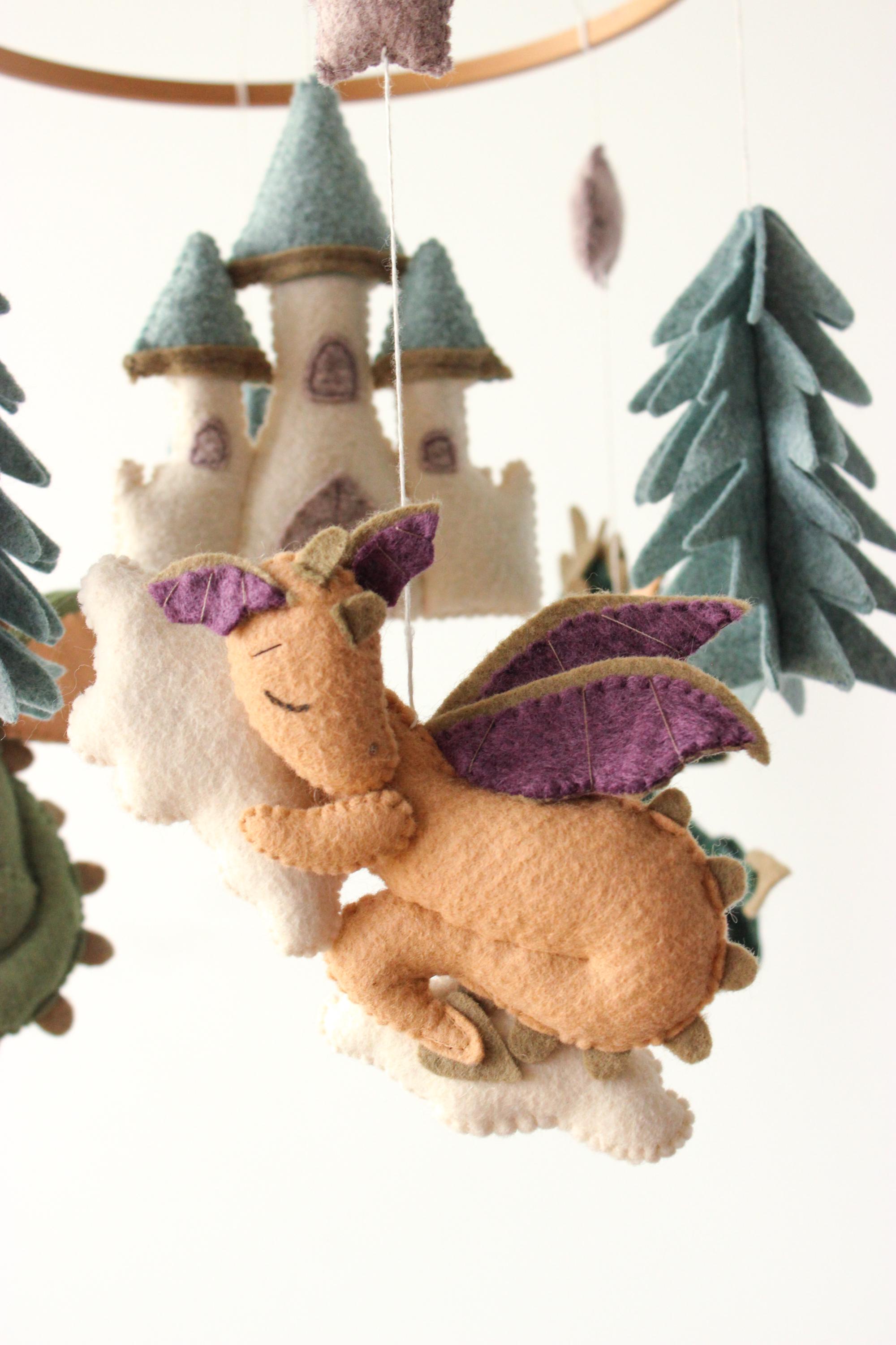 Dragon Baby Mobile Fantasy Castle Nursery Decor
