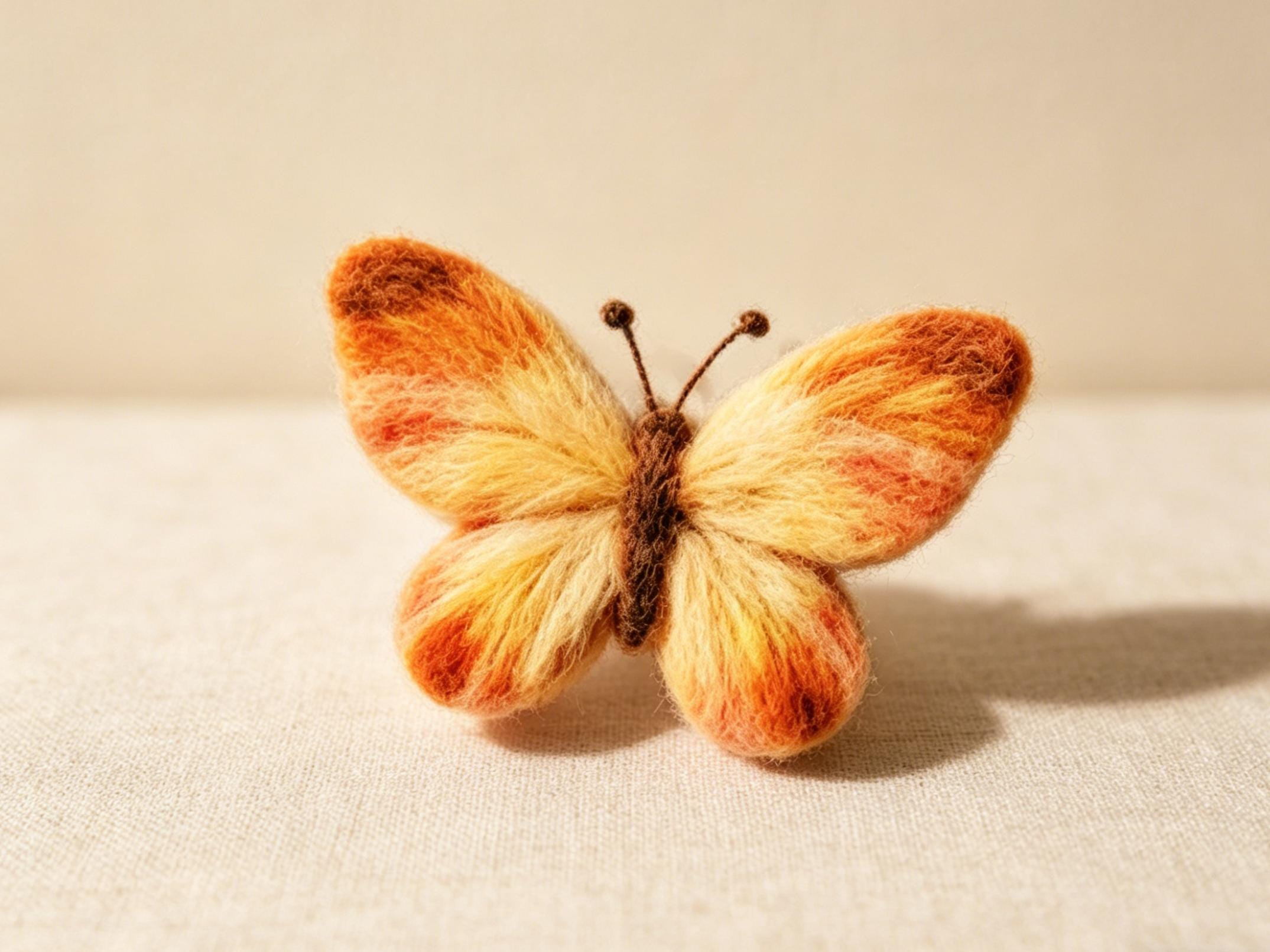 Wool Felt Butterfly Felting Kit Handmade Decoration