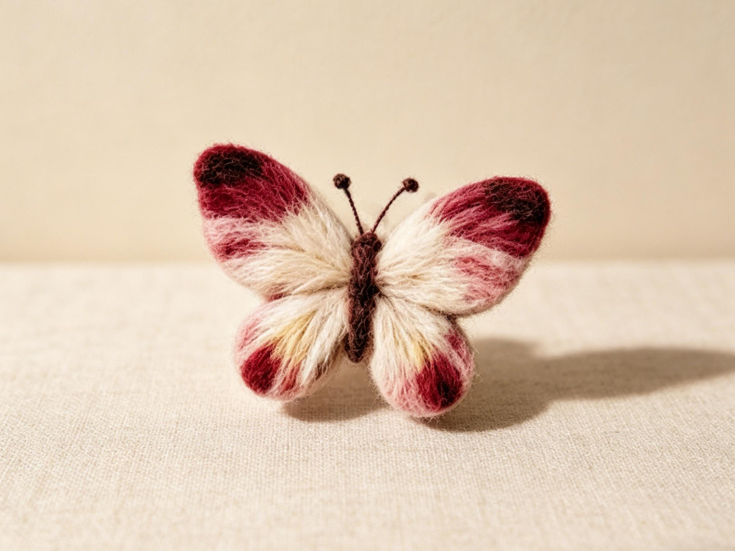 Wool Felt Butterfly Felting Kit Handmade Decoration
