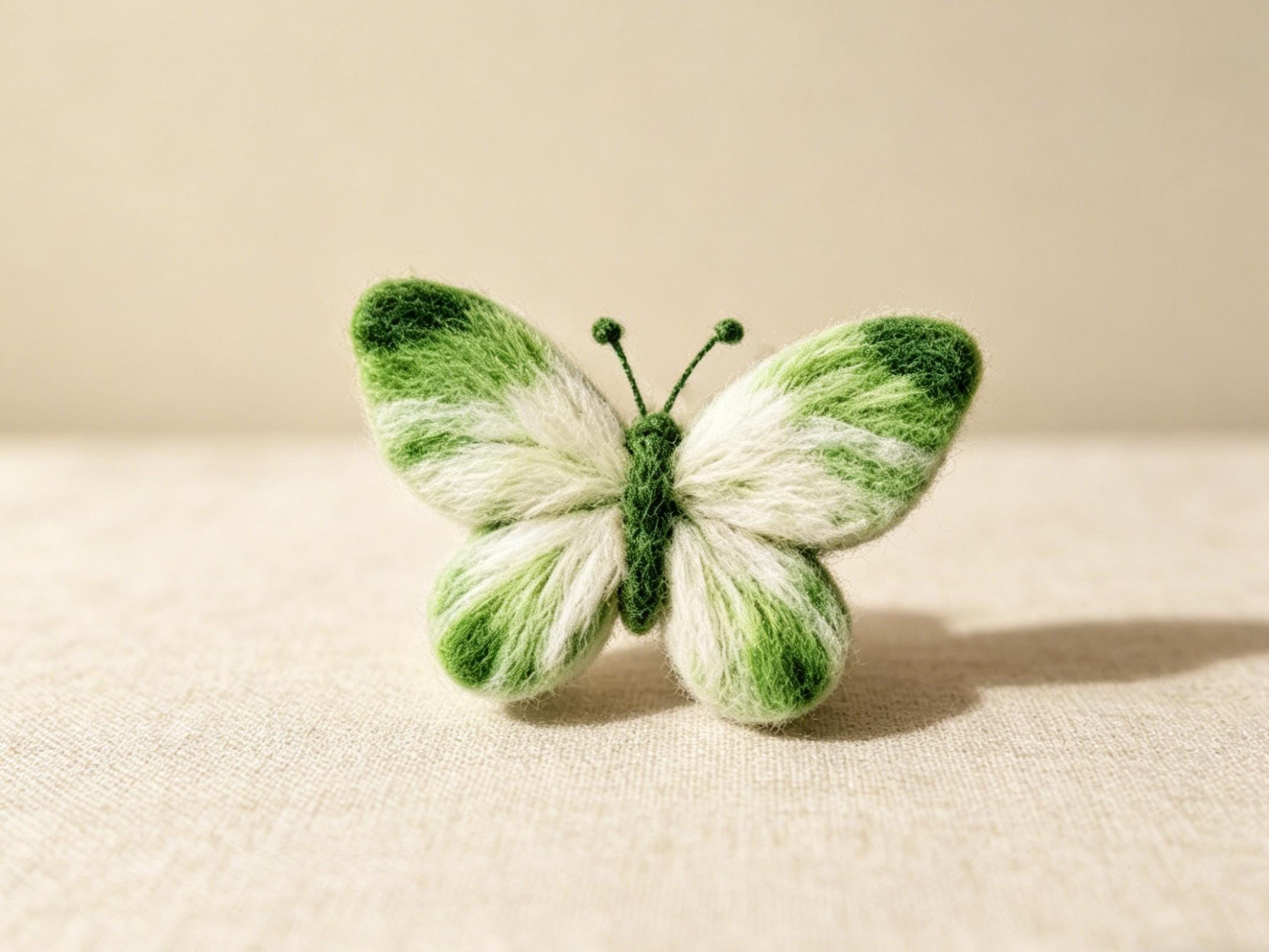 Wool Felt Butterfly Felting Kit Handmade Decoration
