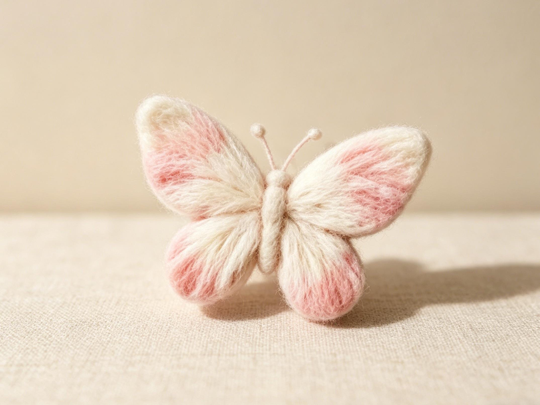 Wool Felt Butterfly Felting Kit Handmade Decoration
